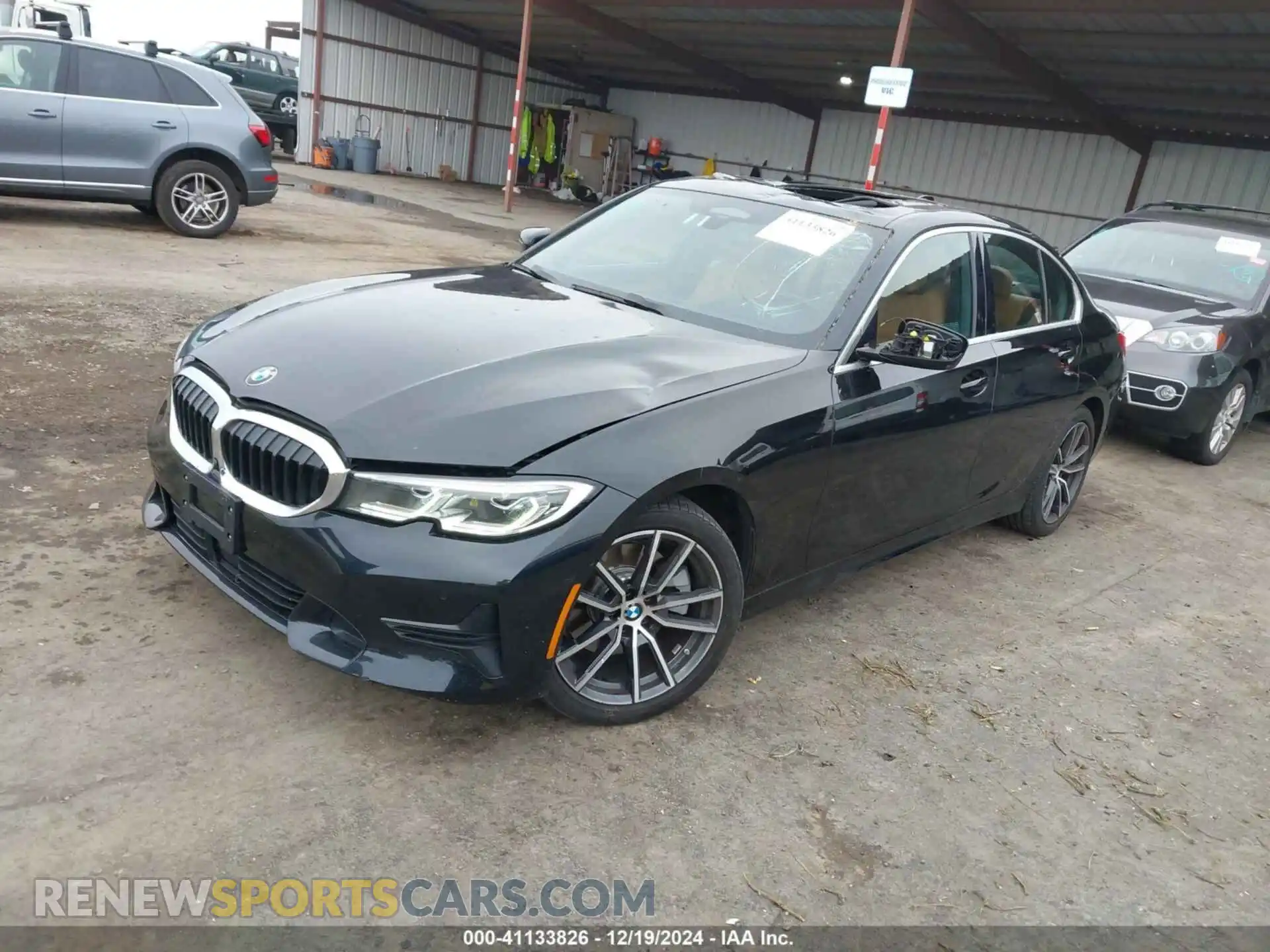 2 Photograph of a damaged car 3MW5R1J07M8B53581 BMW 330I 2021