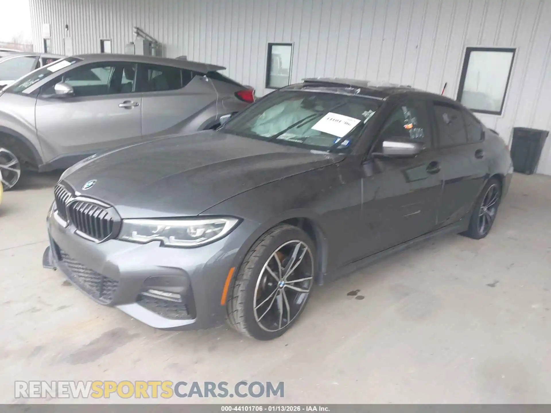 2 Photograph of a damaged car 3MW5R1J07M8B92476 BMW 330I 2021