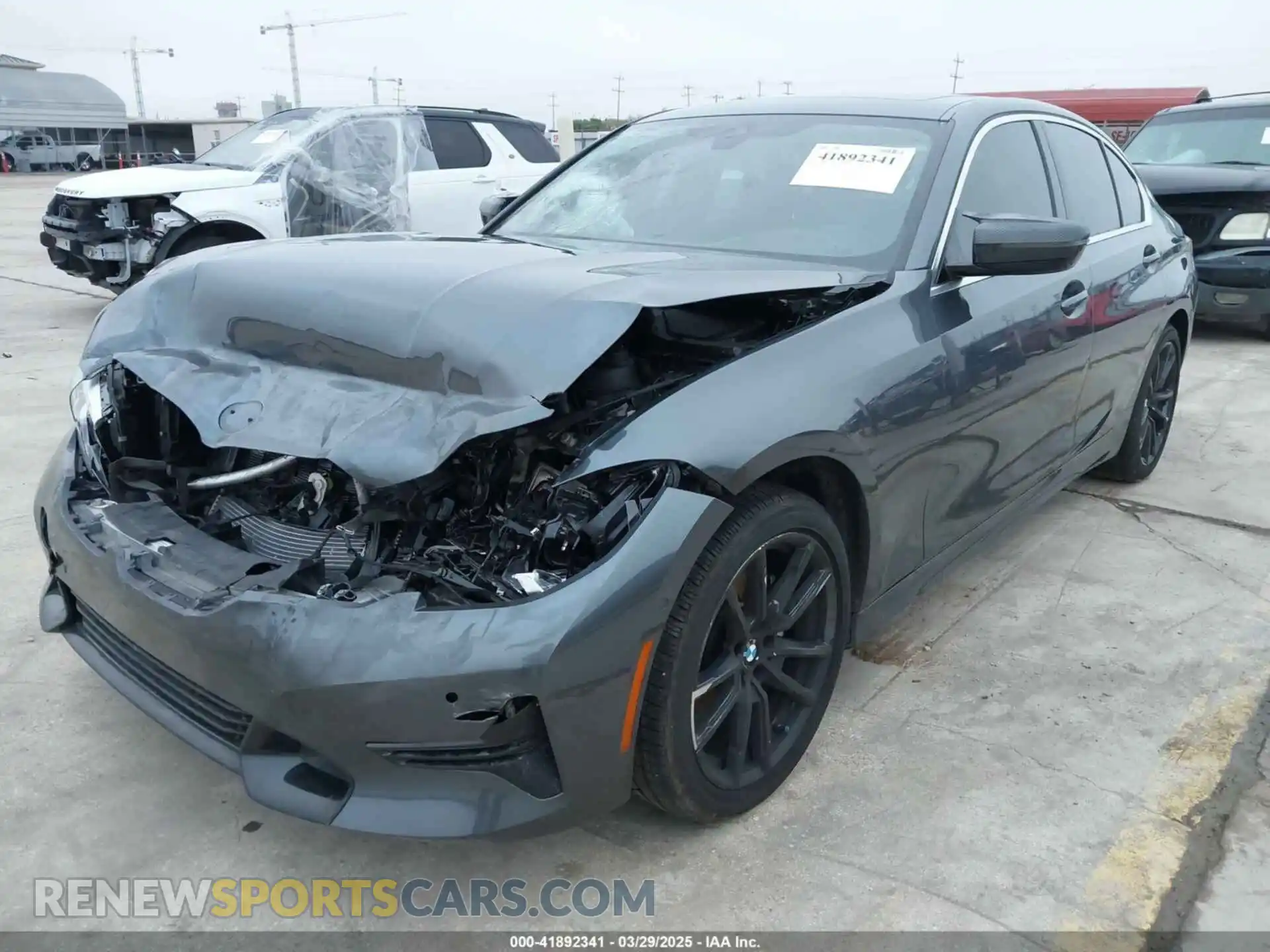 2 Photograph of a damaged car 3MW5R1J09M8C15403 BMW 330I 2021
