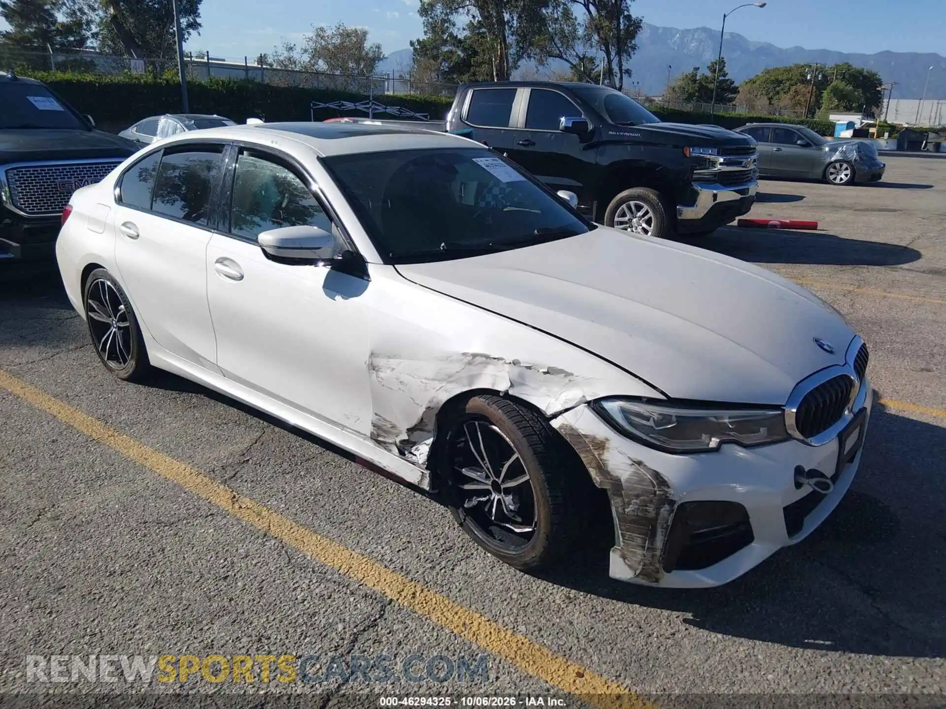 1 fotografías del automóvil dañado 3MW5R1J0XM8B77485 BMW 330I 2021