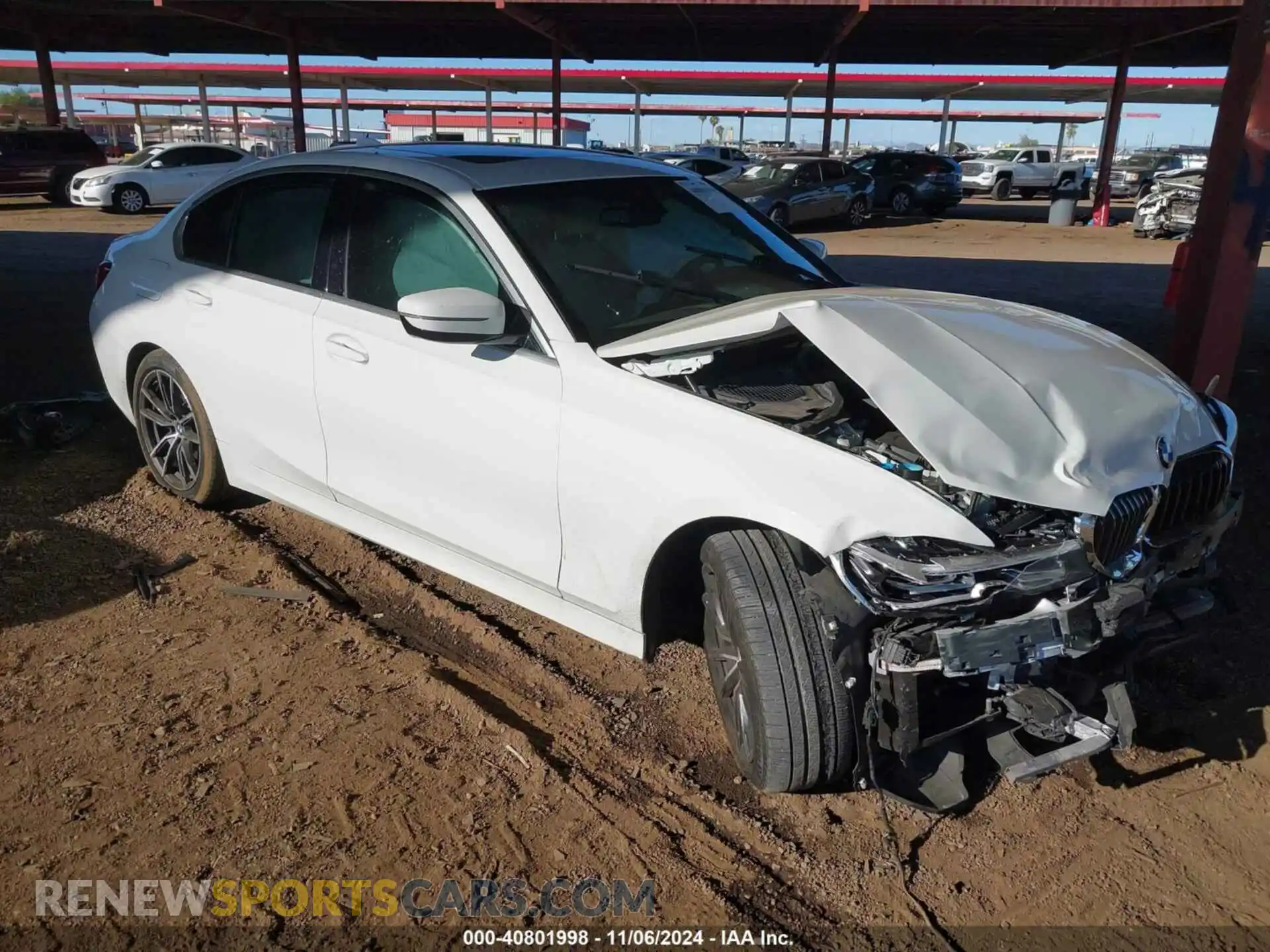 1 Фотография поврежденного автомобиля 3MW5R1J0XM8B79981 BMW 330I 2021