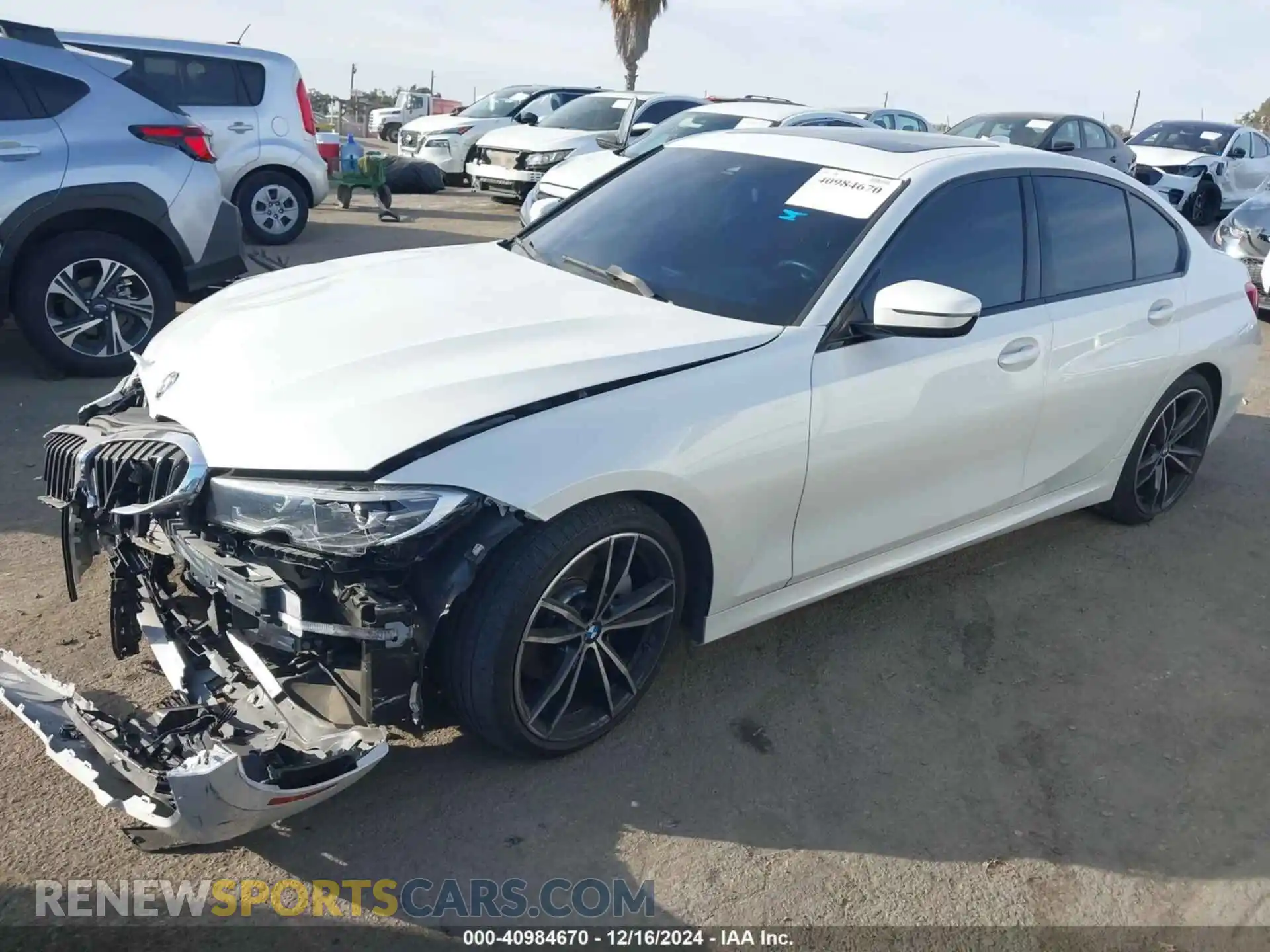 2 Photograph of a damaged car 3MW5R1J0XM8B86056 BMW 330I 2021