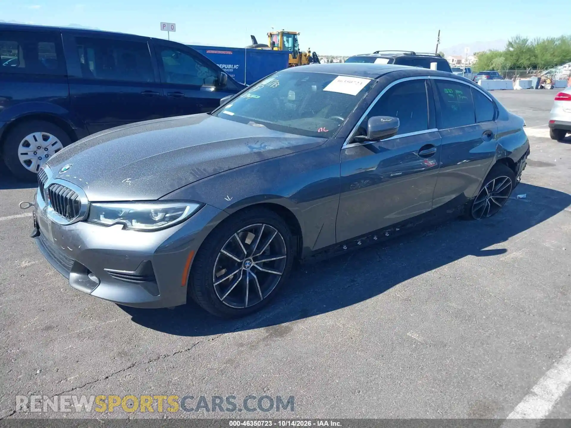 2 Photograph of a damaged car 3MW5R1J0XM8B98966 BMW 330I 2021