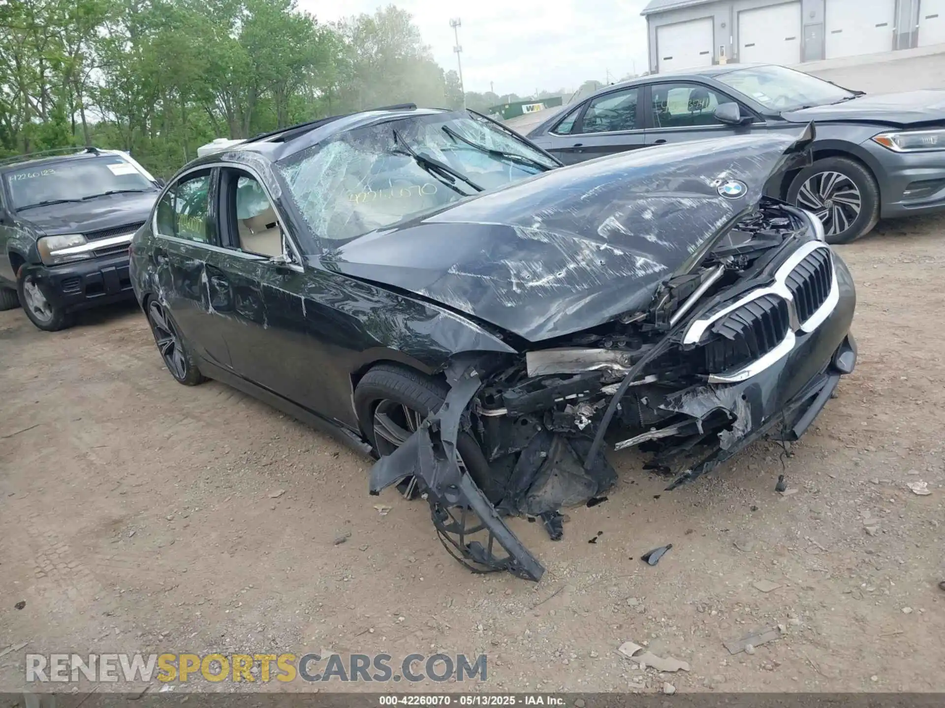 1 Photograph of a damaged car 3MW5R7J00M8B79538 BMW 330I 2021