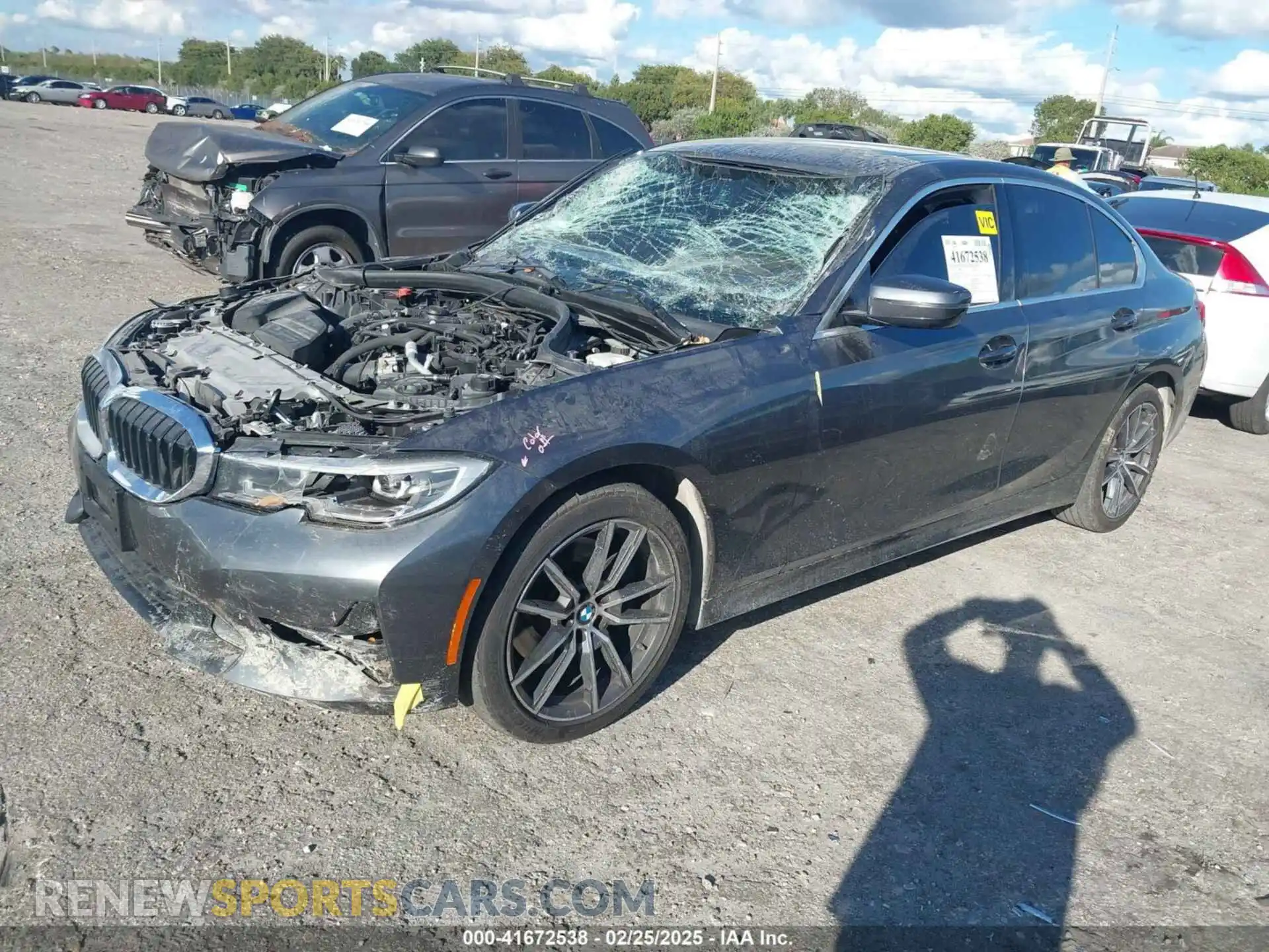 2 Photograph of a damaged car 3MW5R7J01M8B49173 BMW 330I 2021