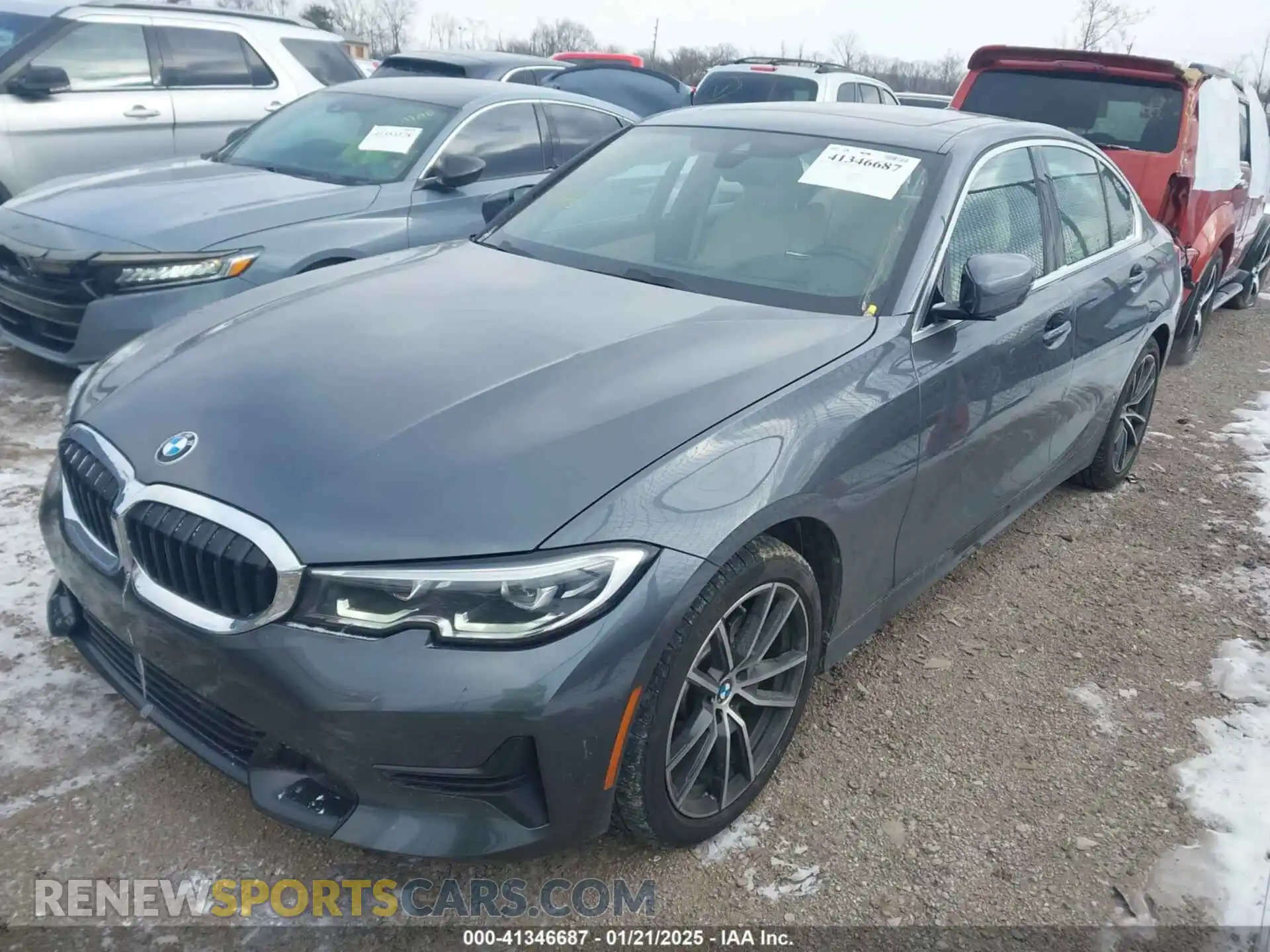 2 Photograph of a damaged car 3MW5R7J02M8B48002 BMW 330I 2021