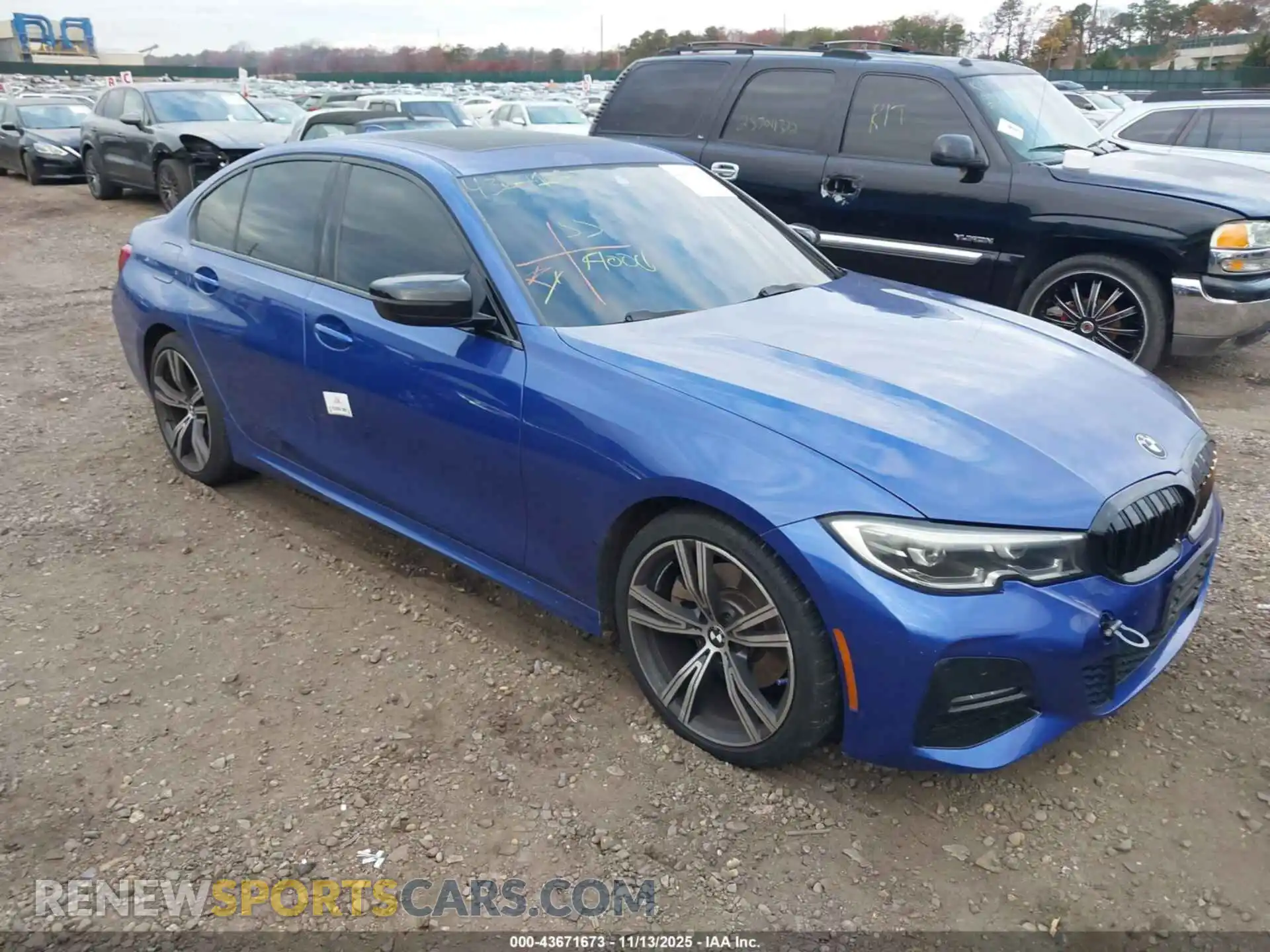 1 Photograph of a damaged car 3MW5R7J02M8B73188 BMW 330I 2021