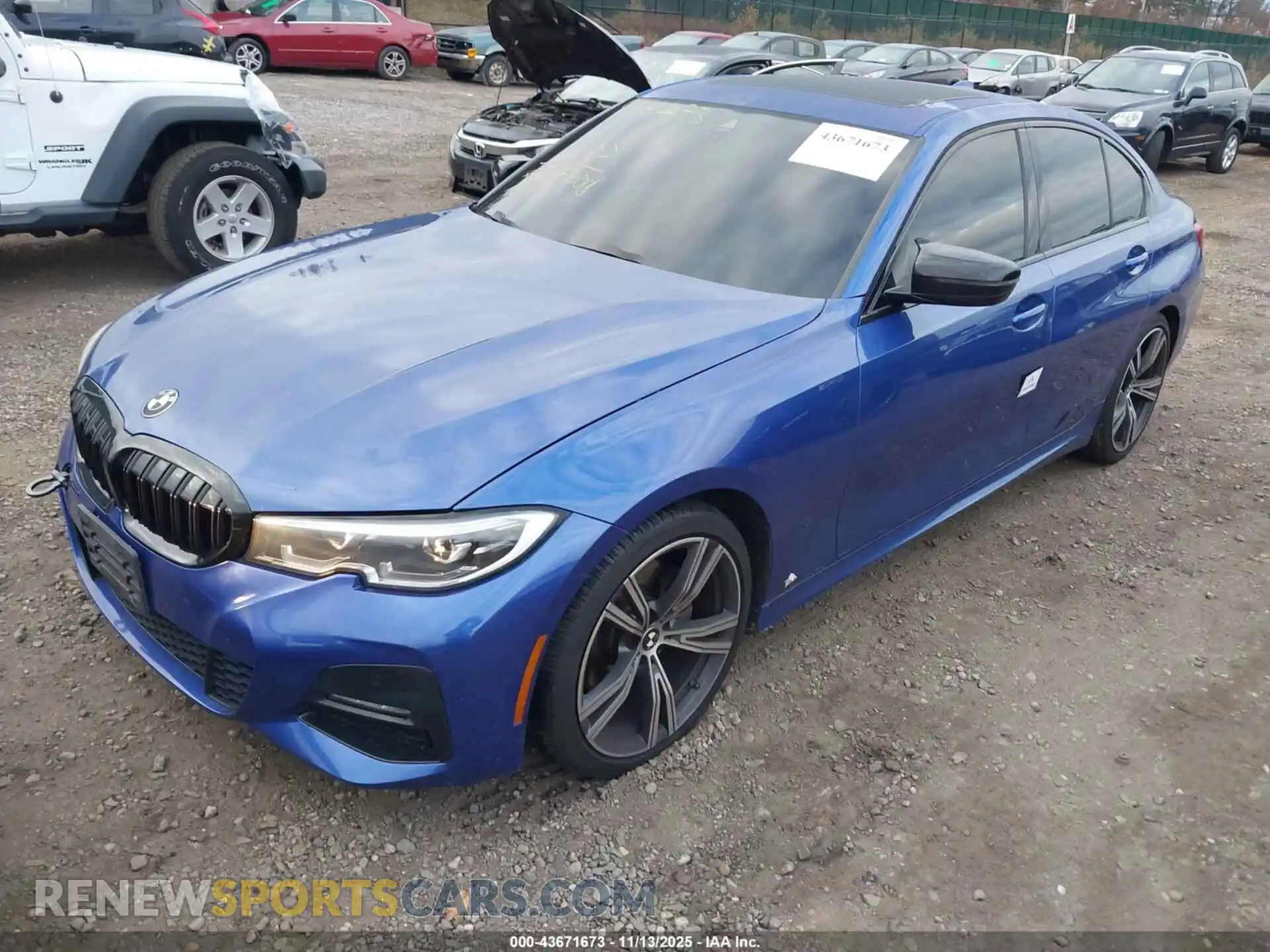 2 Photograph of a damaged car 3MW5R7J02M8B73188 BMW 330I 2021