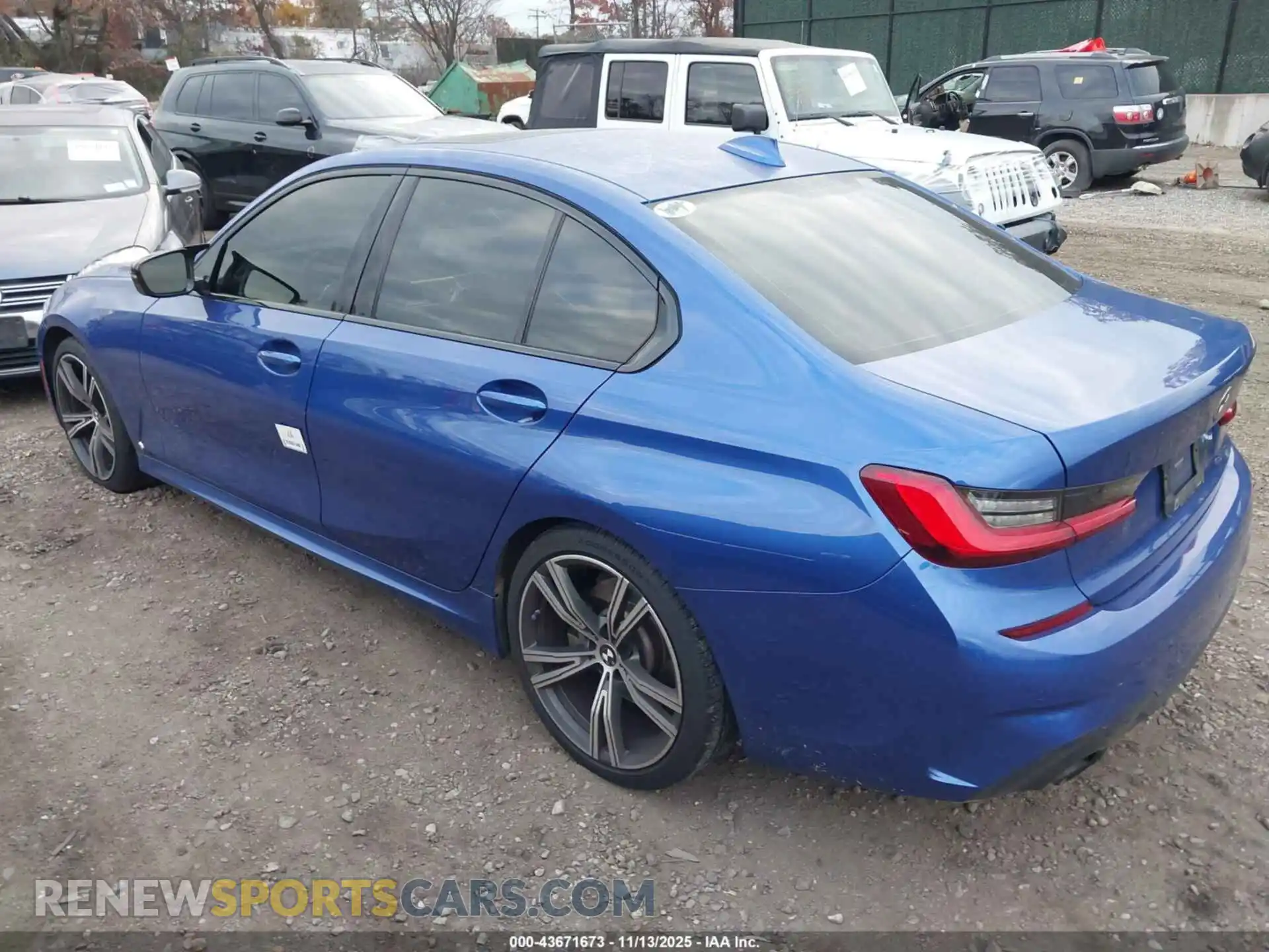3 Photograph of a damaged car 3MW5R7J02M8B73188 BMW 330I 2021
