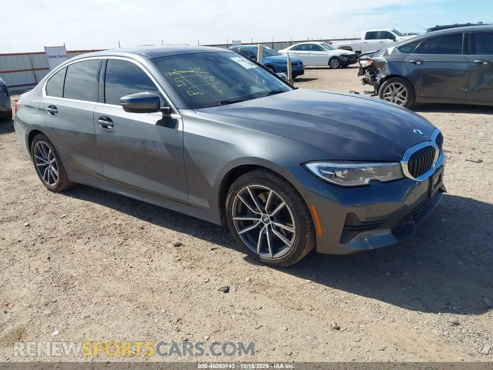 1 Photograph of a damaged car 3MW5R7J02M8C09719 BMW 330I 2021