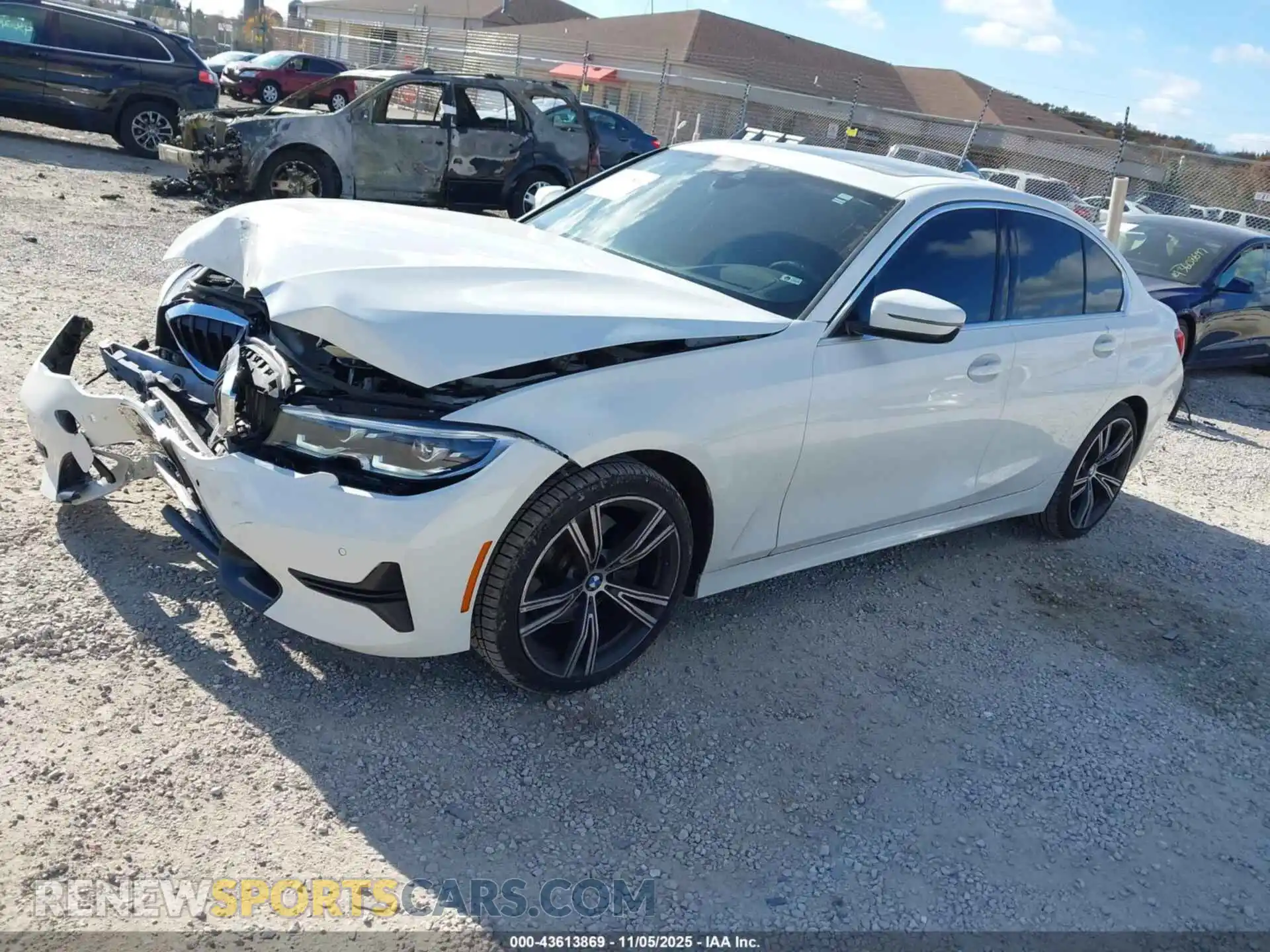 2 Photograph of a damaged car 3MW5R7J03M8B58232 BMW 330I 2021