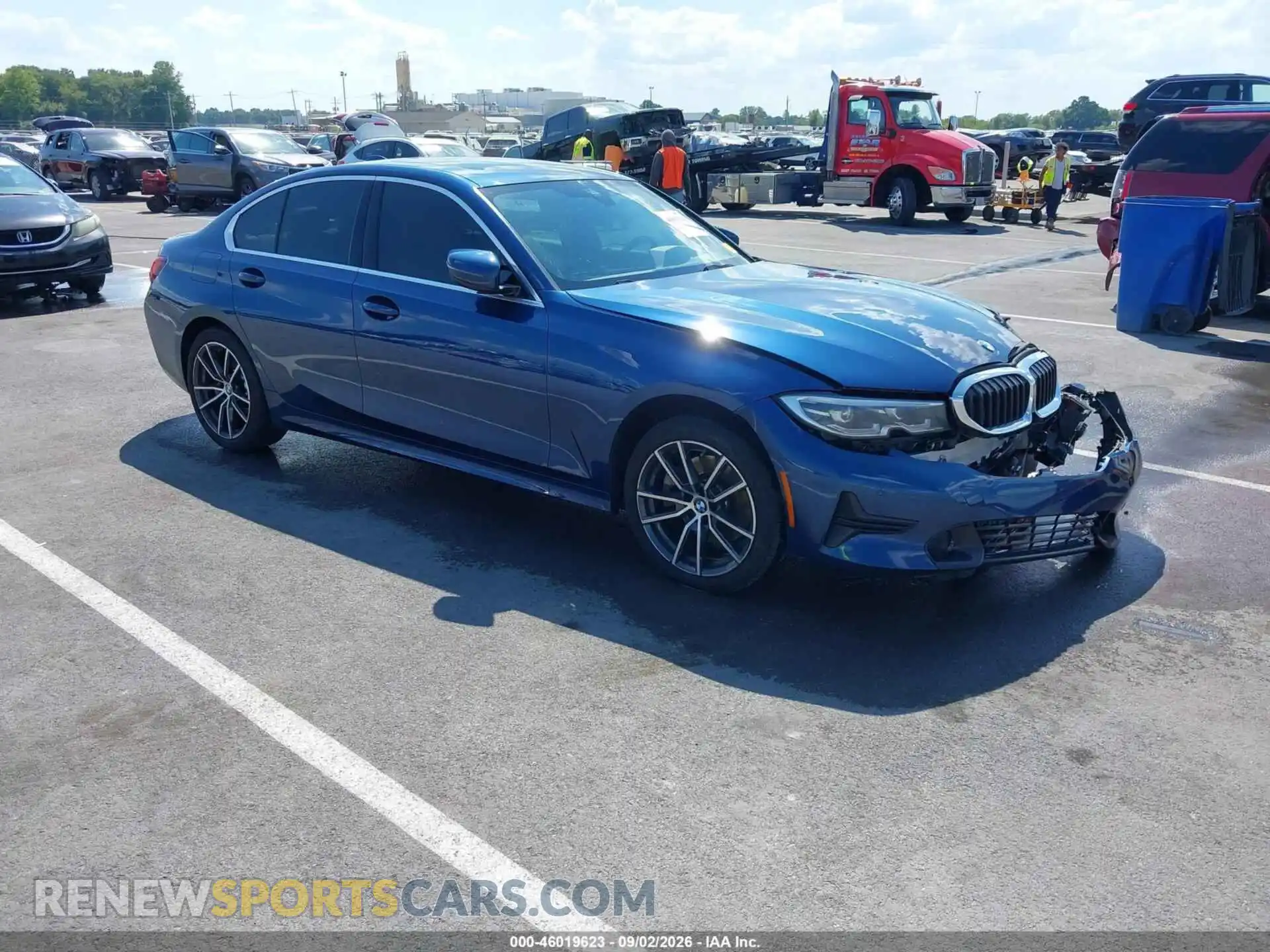 1 Фотография поврежденного автомобиля 3MW5R7J04M8B92499 BMW 330I 2021