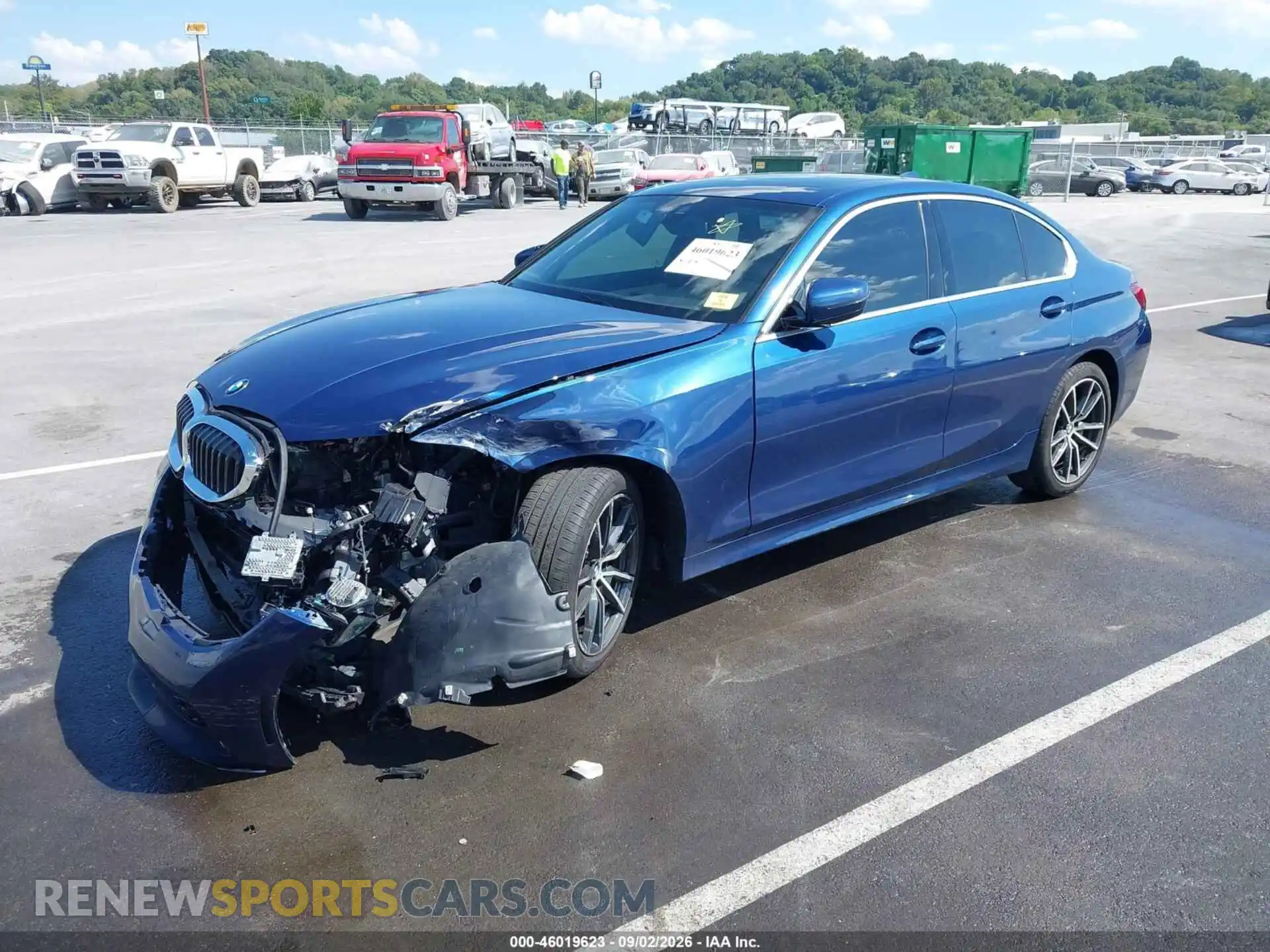 2 Фотография поврежденного автомобиля 3MW5R7J04M8B92499 BMW 330I 2021