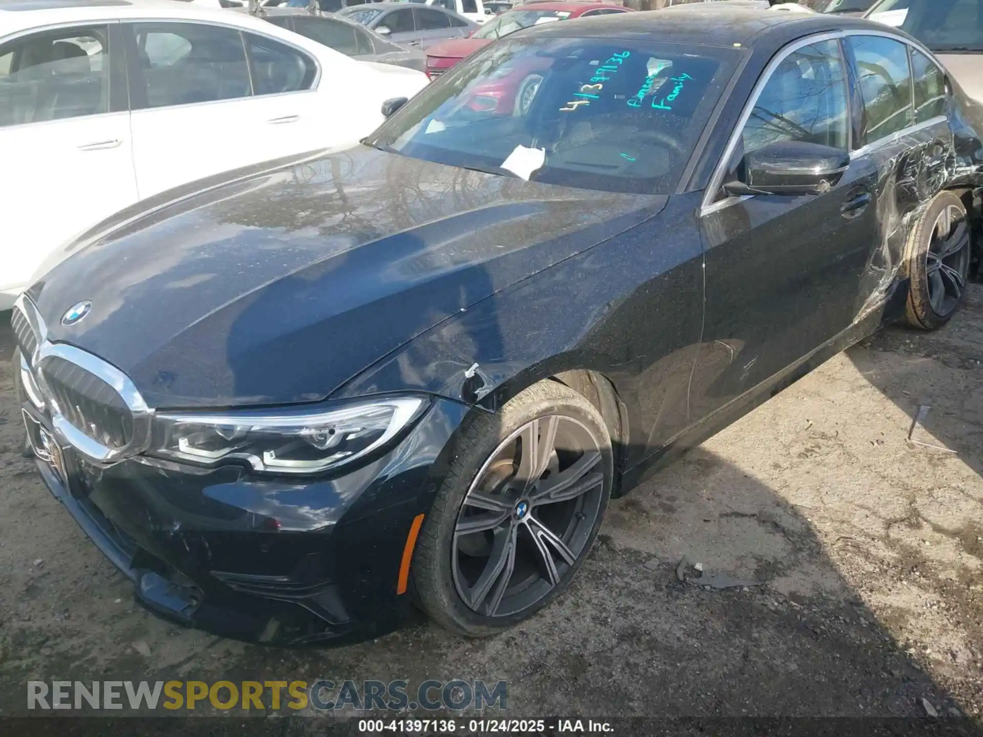 2 Photograph of a damaged car 3MW5R7J04M8B97394 BMW 330I 2021