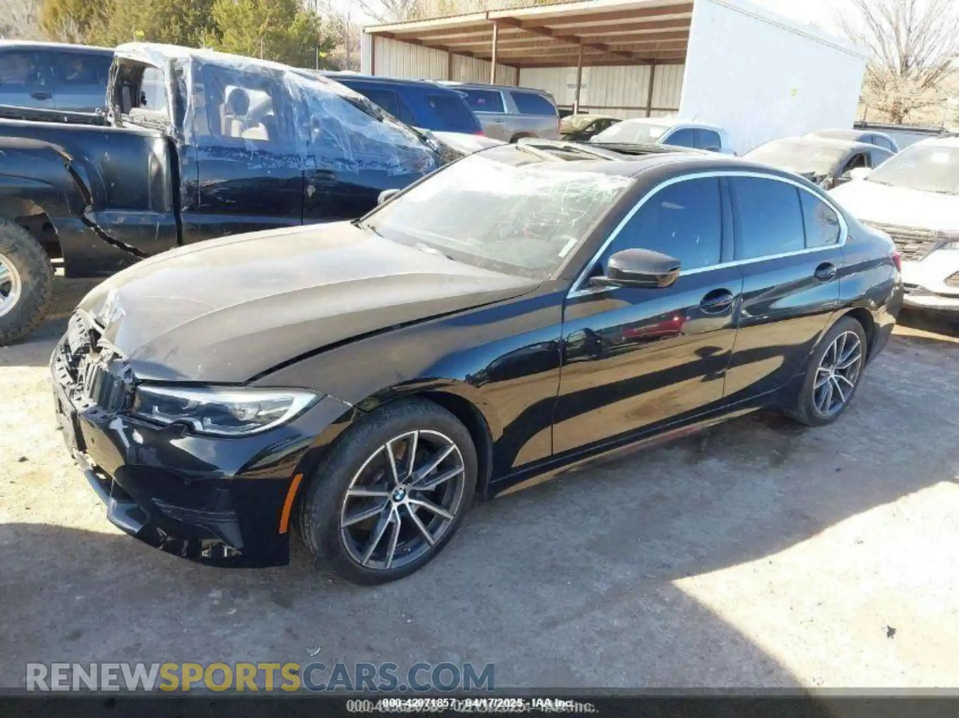 2 Photograph of a damaged car 3MW5R7J06M8C13448 BMW 330I 2021