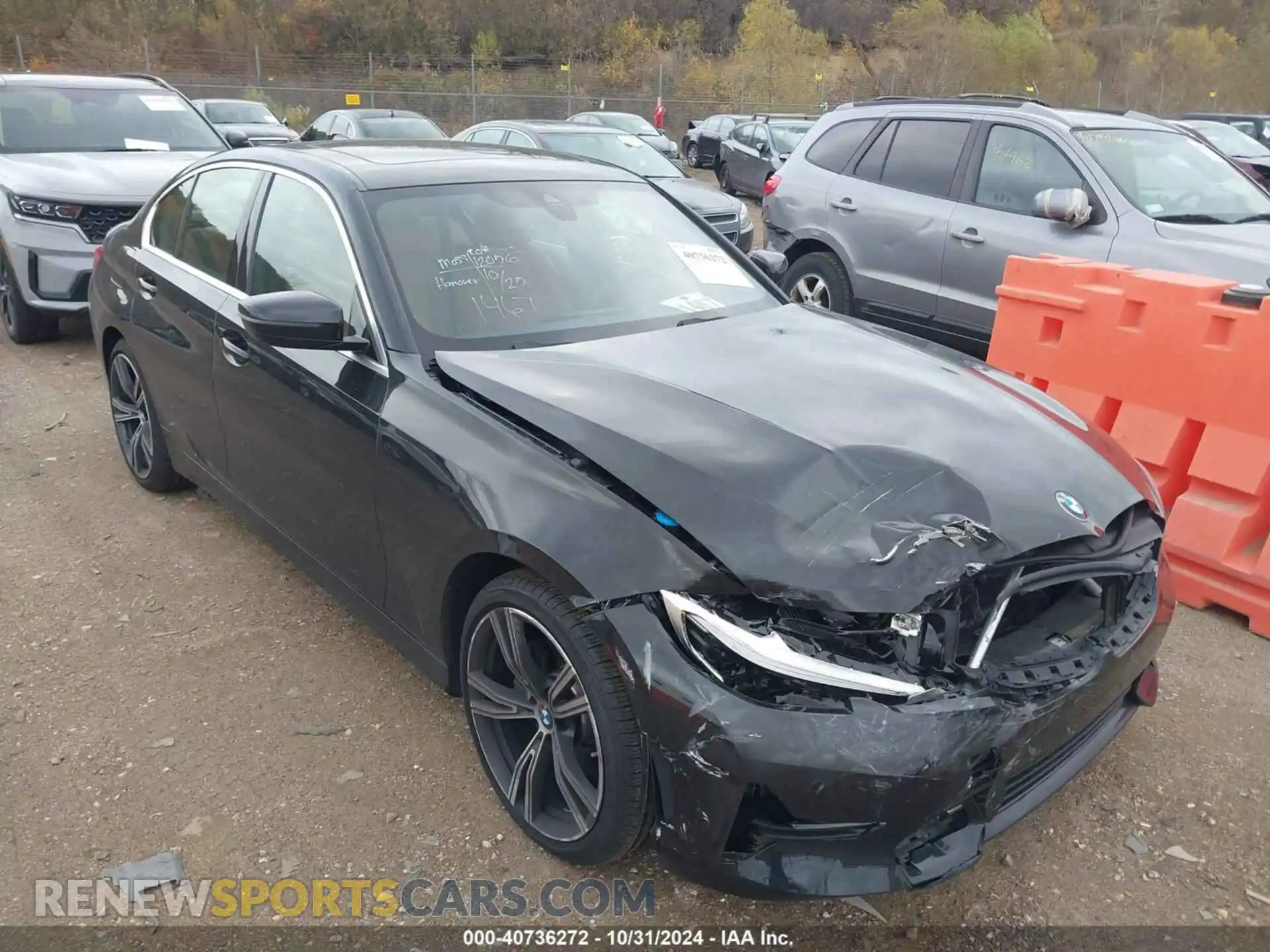 1 Photograph of a damaged car 3MW5R7J09M8B77500 BMW 330I 2021