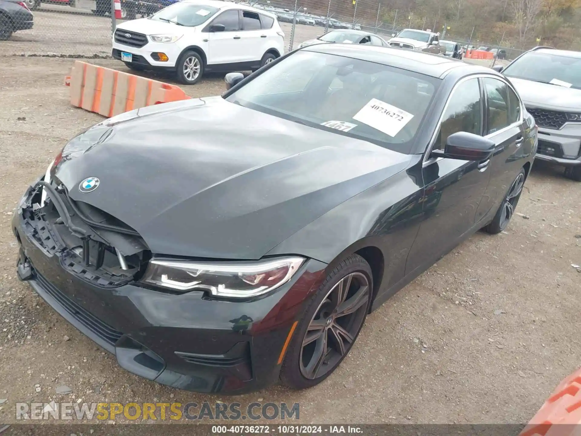 2 Photograph of a damaged car 3MW5R7J09M8B77500 BMW 330I 2021