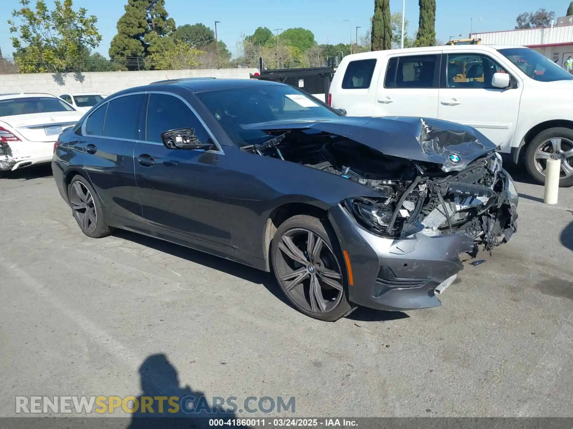 1 Photograph of a damaged car WBA5R7C06MFL21234 BMW 330I 2021