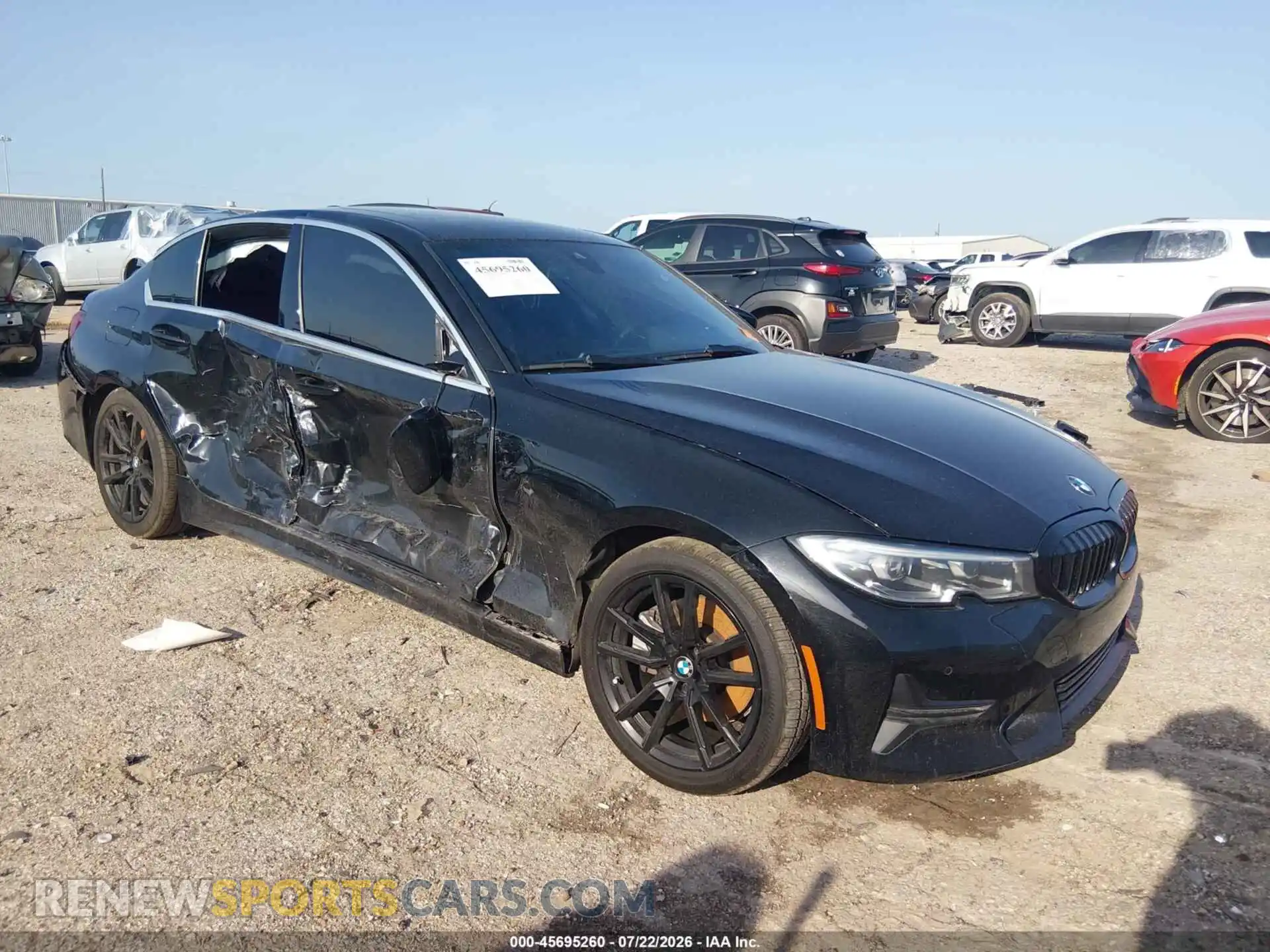 1 Photograph of a damaged car 3MW5R1J03N8C74089 BMW 330I 2022