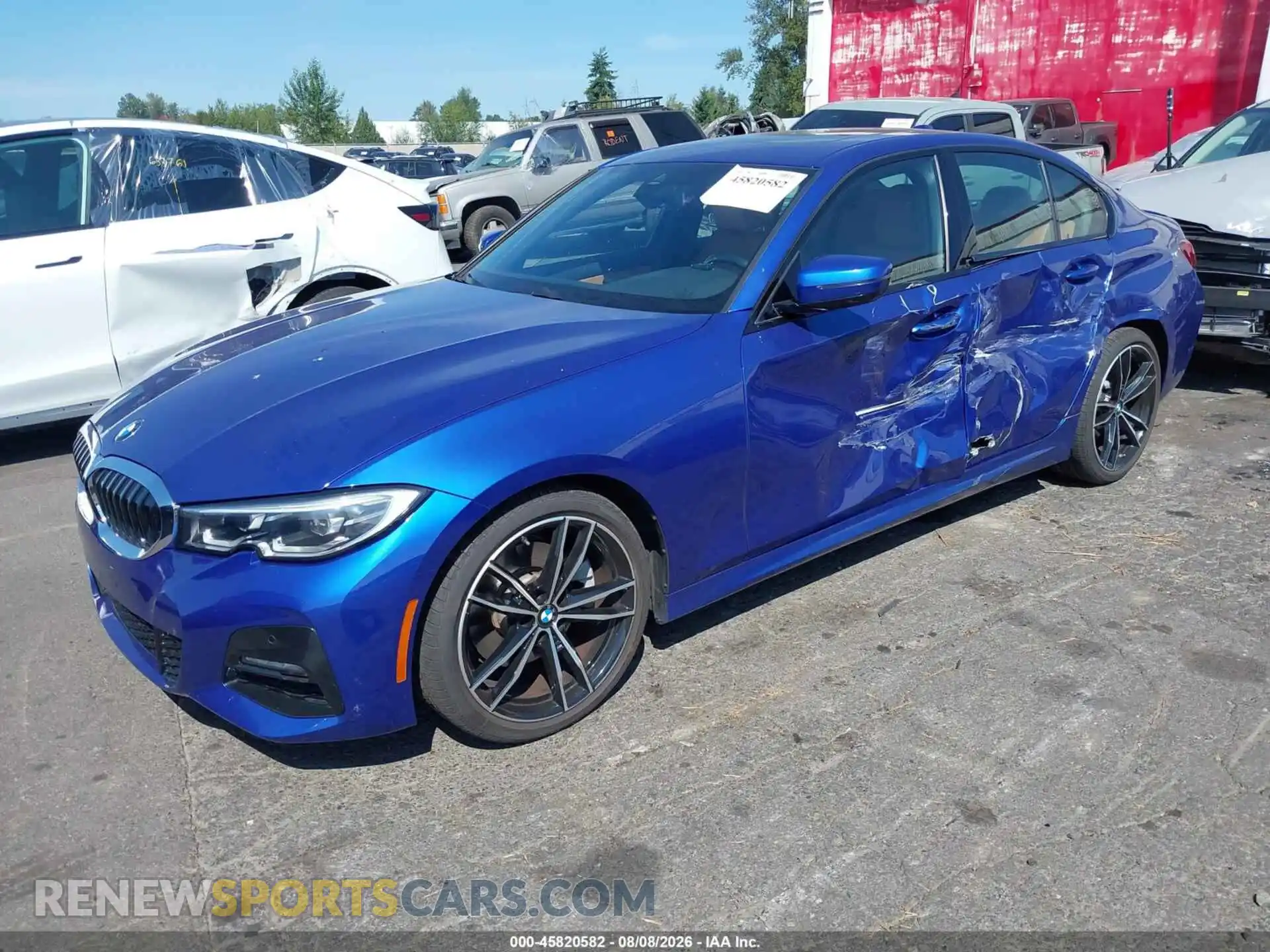 2 Photograph of a damaged car 3MW5R7J01N8C35505 BMW 330I 2022