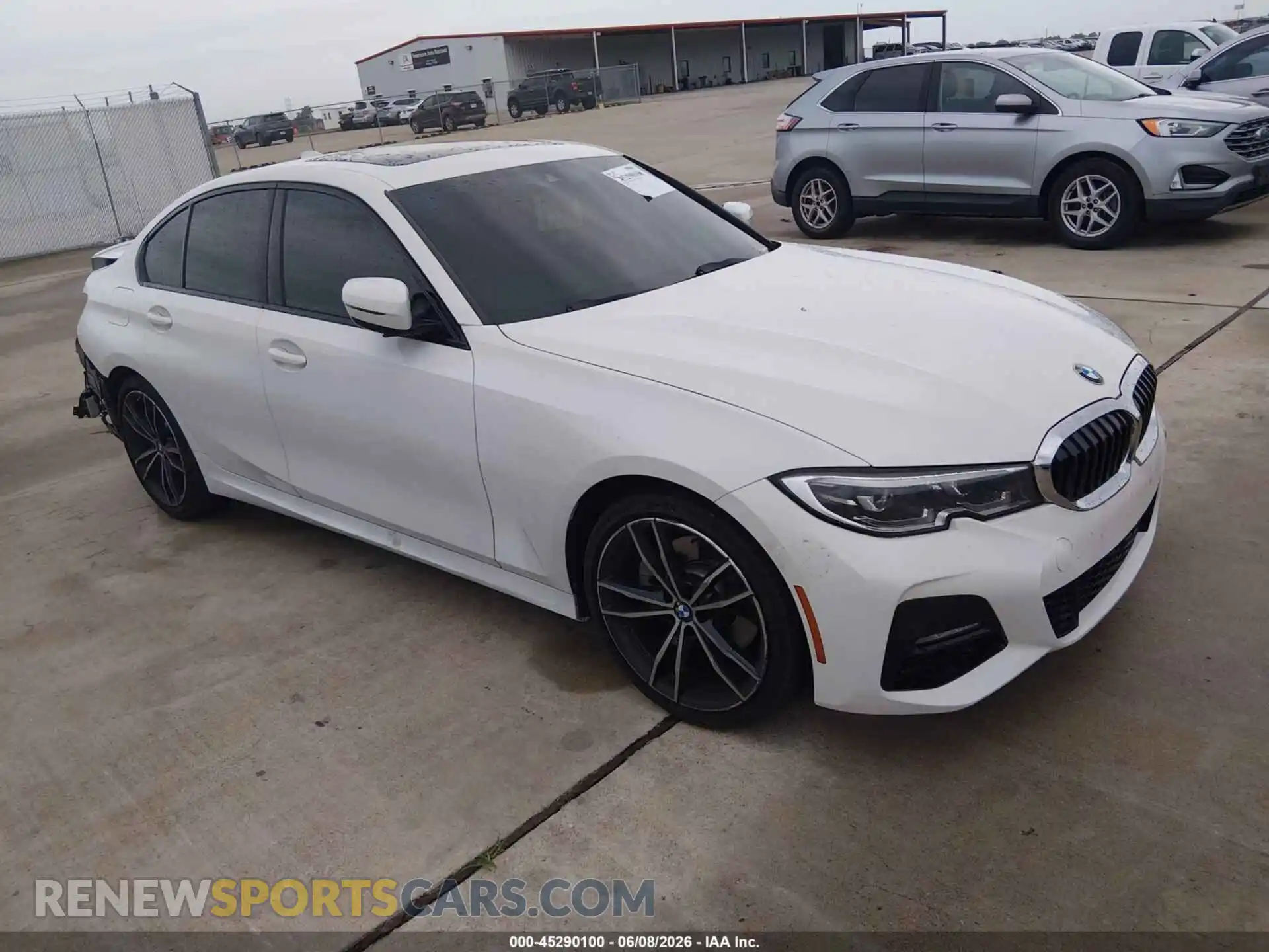 1 Photograph of a damaged car 3MW5R7J0XN8C77655 BMW 330I 2022