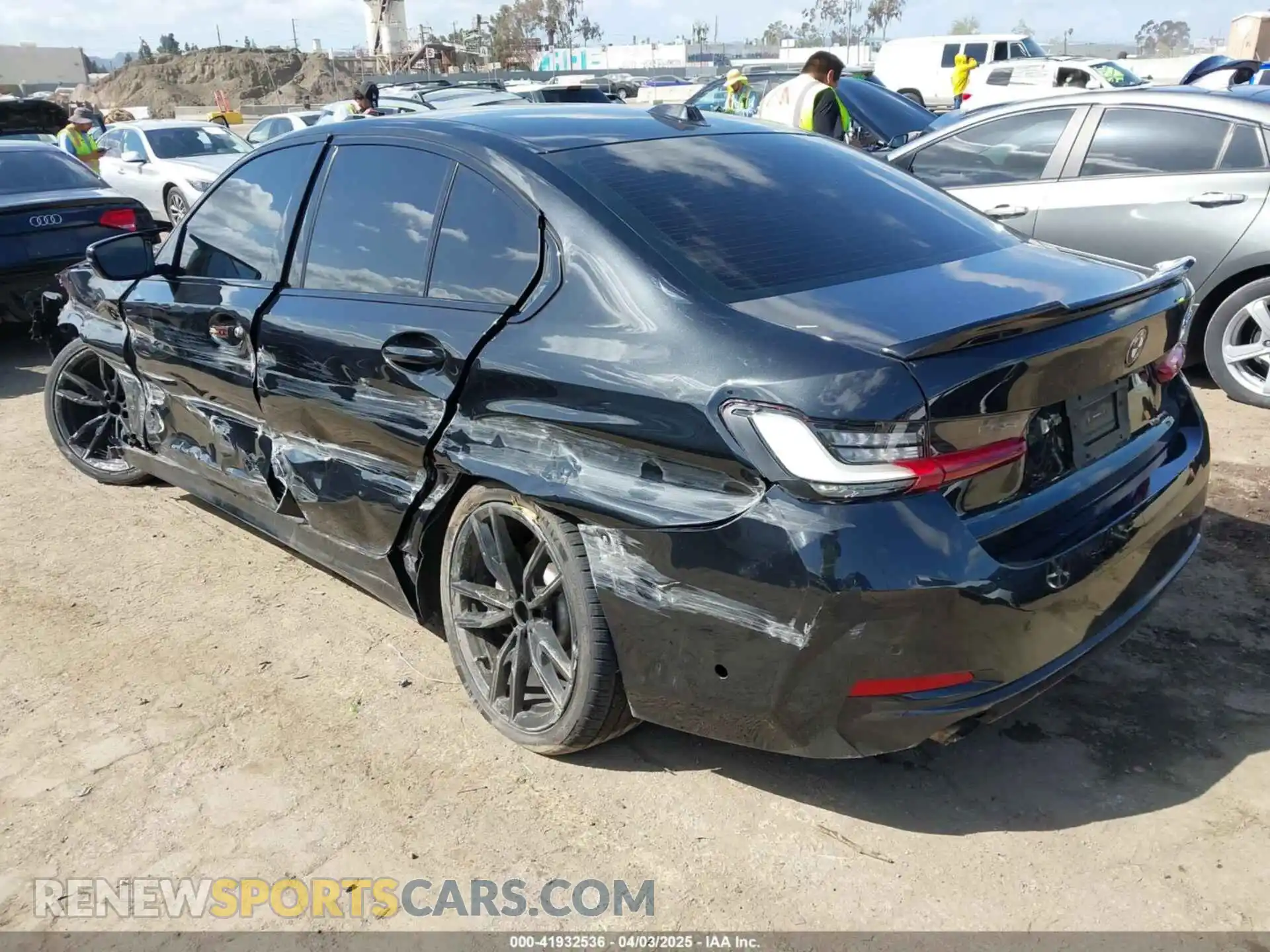 3 Photograph of a damaged car 3MW69FF03P8D45563 BMW 330I 2023
