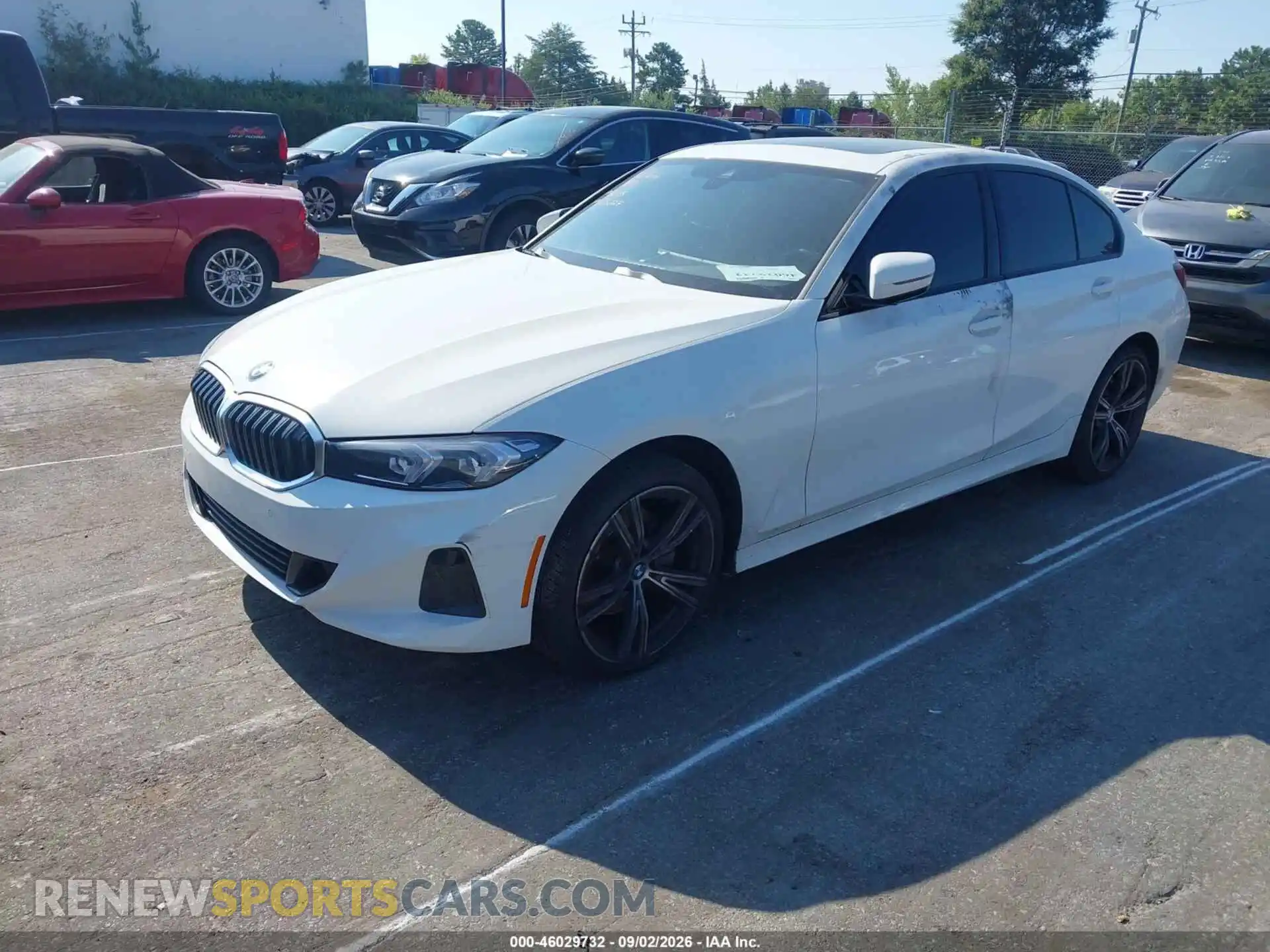 2 Photograph of a damaged car 3MW69FF04P8C85227 BMW 330I 2023