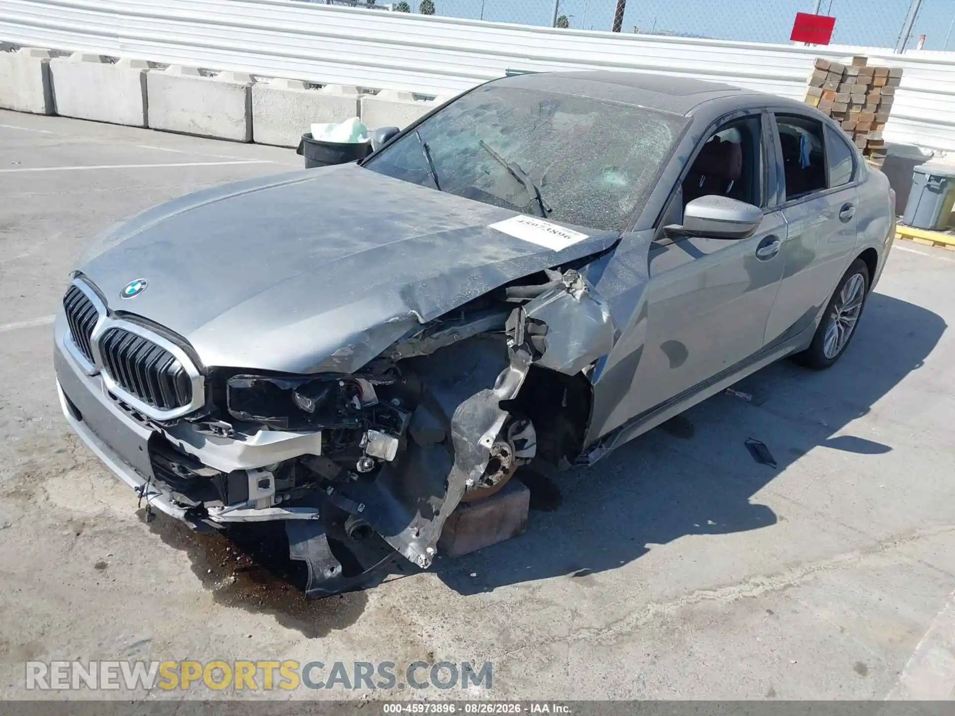 2 Photograph of a damaged car 3MW69FF04P8D11051 BMW 330I 2023