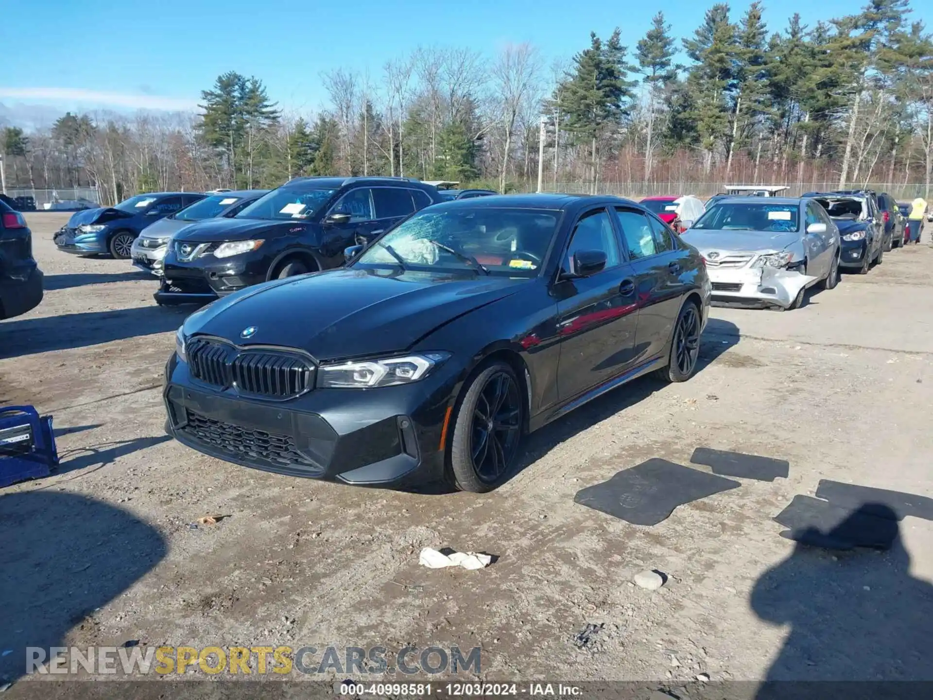 2 fotografías del automóvil dañado 3MW89FF01P8D04910 BMW 330I 2023