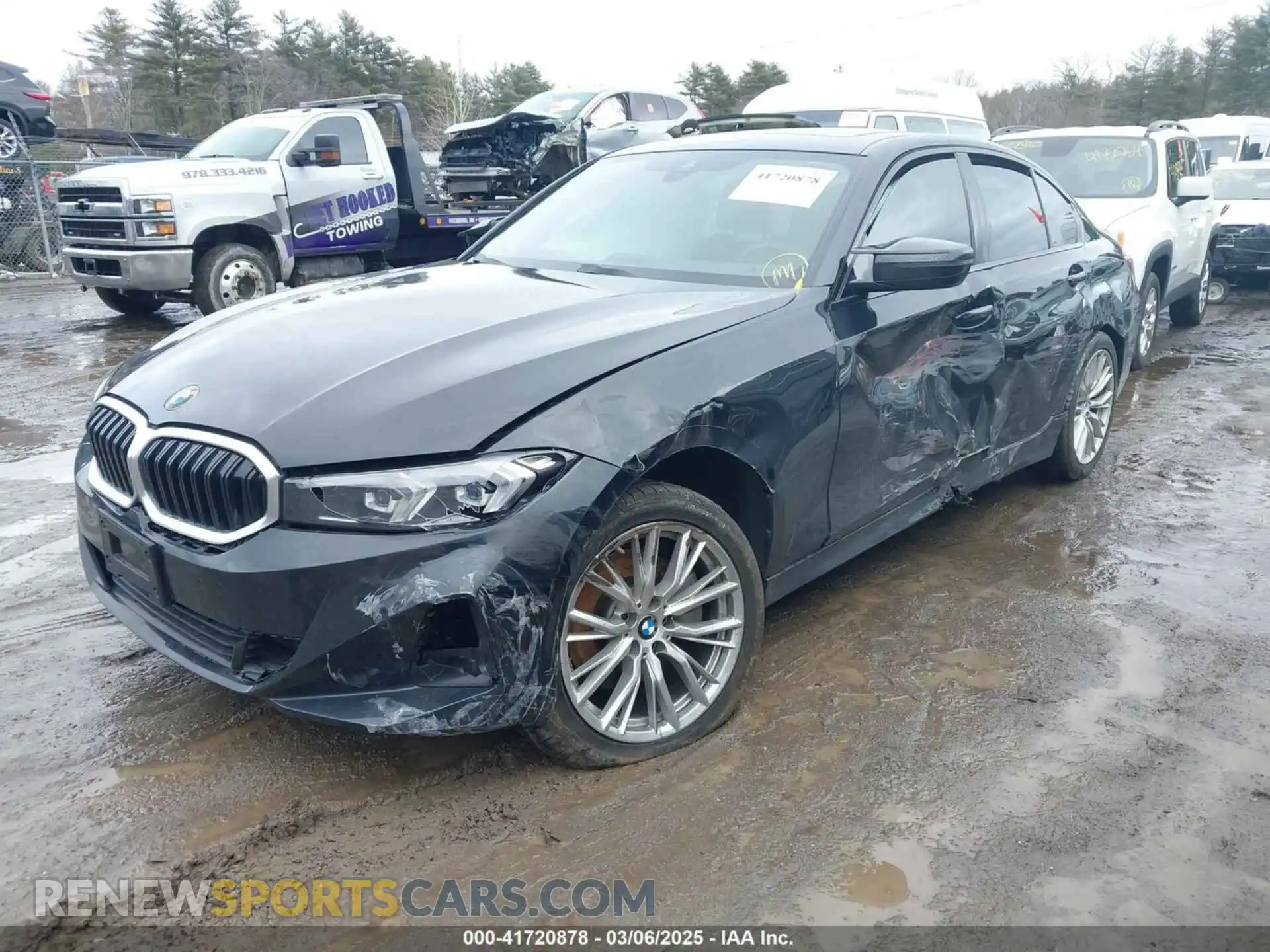 2 Photograph of a damaged car 3MW89FF02P8D32134 BMW 330I 2023