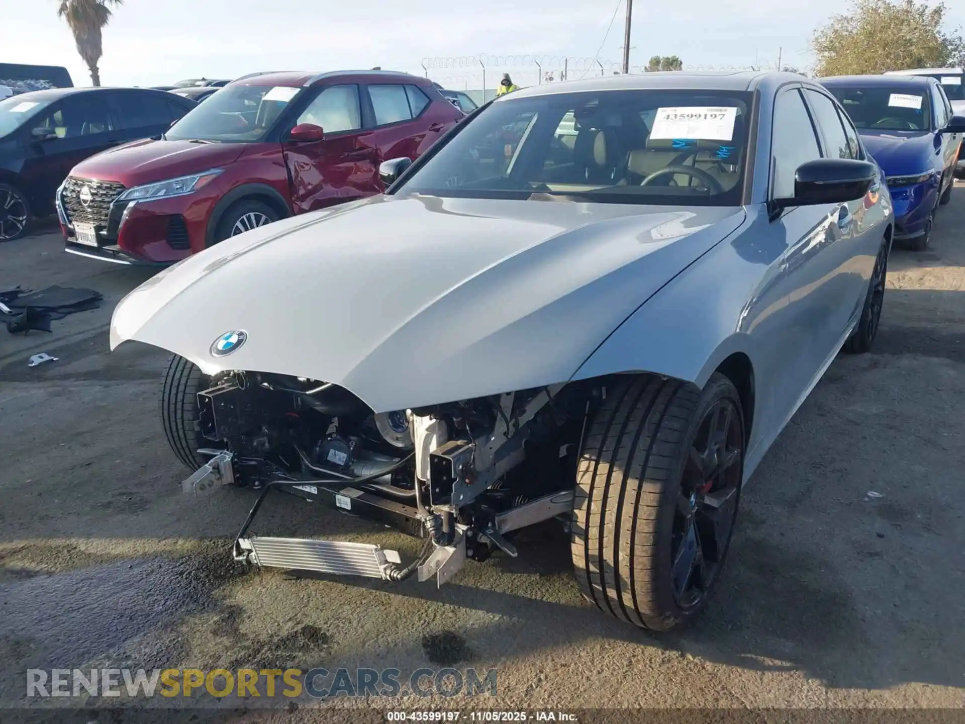 2 Photograph of a damaged car 3MW69CW04S8F80514 BMW 330I 2025