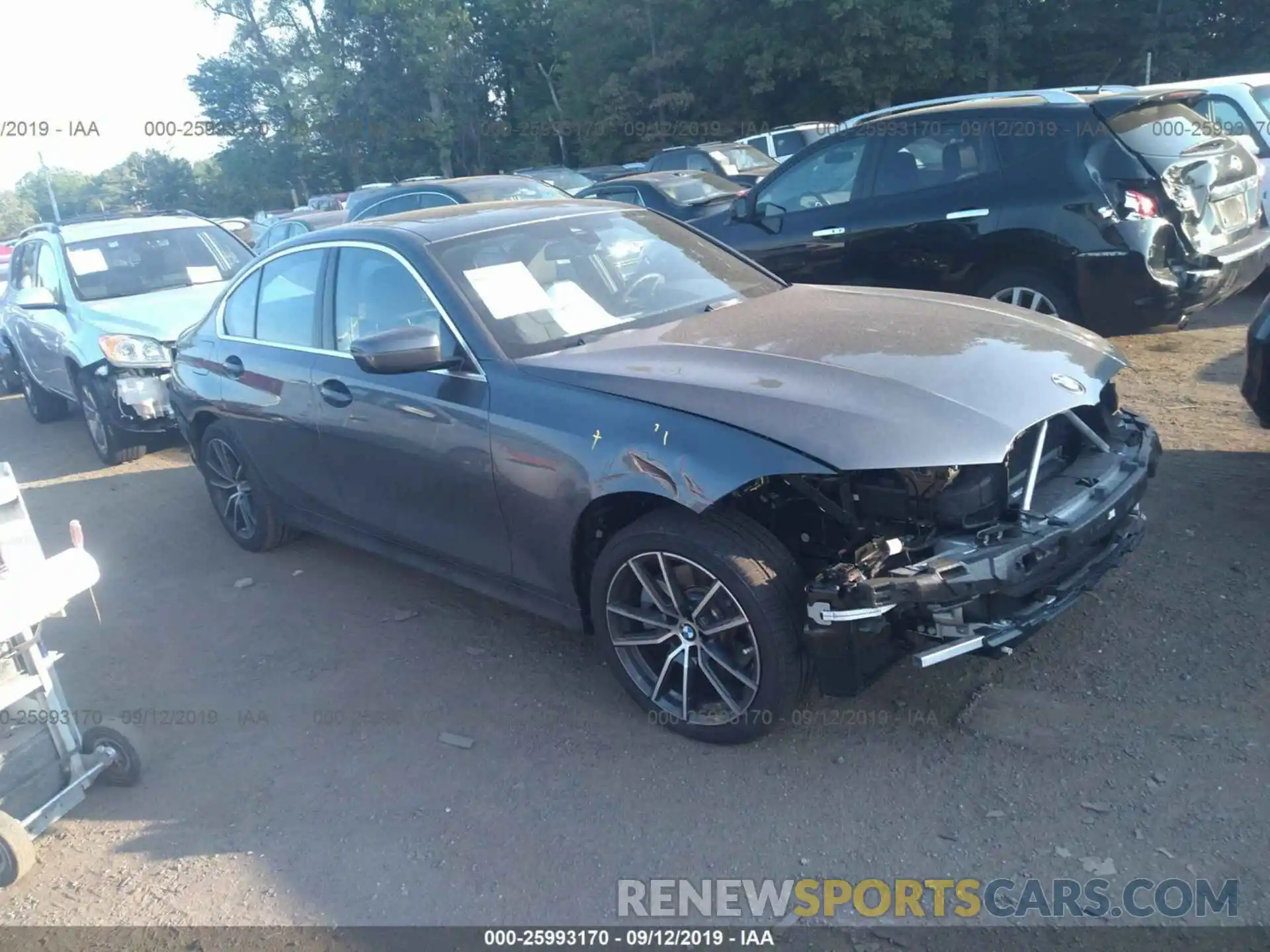 1 Photograph of a damaged car WBA5R7C59KAJ78723 BMW 330XI 2019