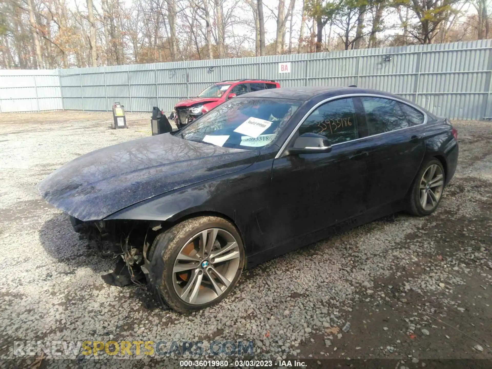 2 fotografías del automóvil dañado WBA4J1C51KBM18776 BMW 4 SERIES 2019