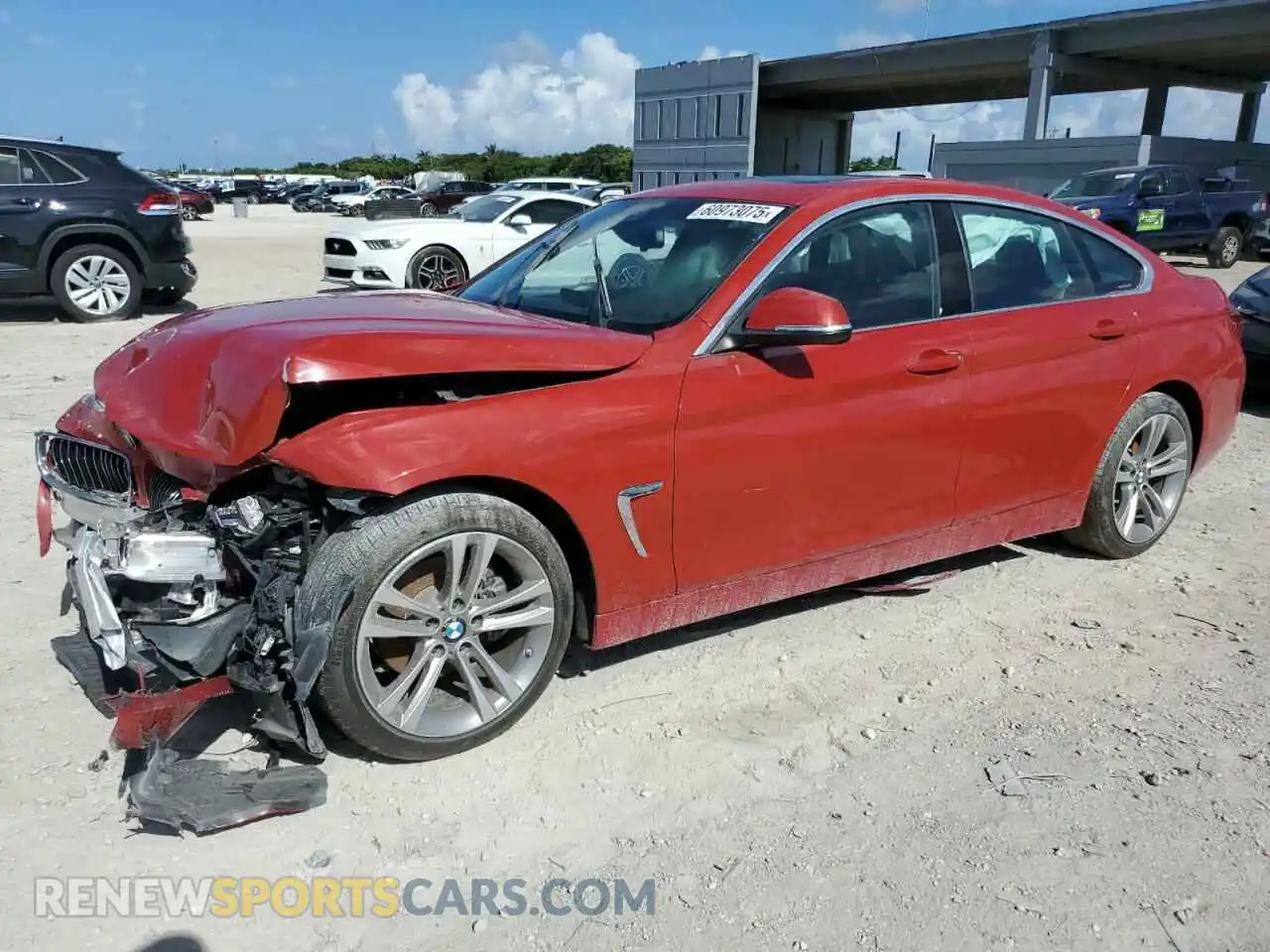 1 fotografías del automóvil dañado WBA4J1C57KBM18085 BMW 4 SERIES 2019