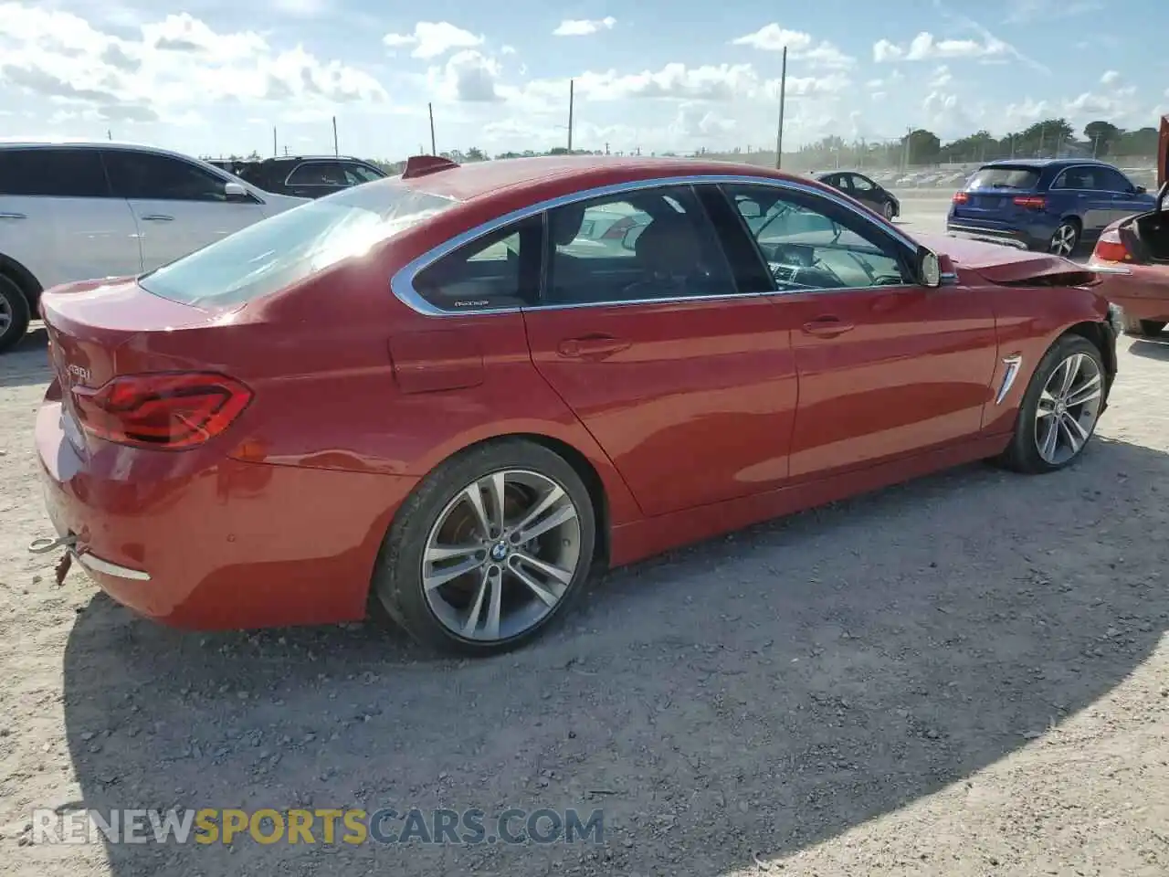 3 fotografías del automóvil dañado WBA4J1C57KBM18085 BMW 4 SERIES 2019