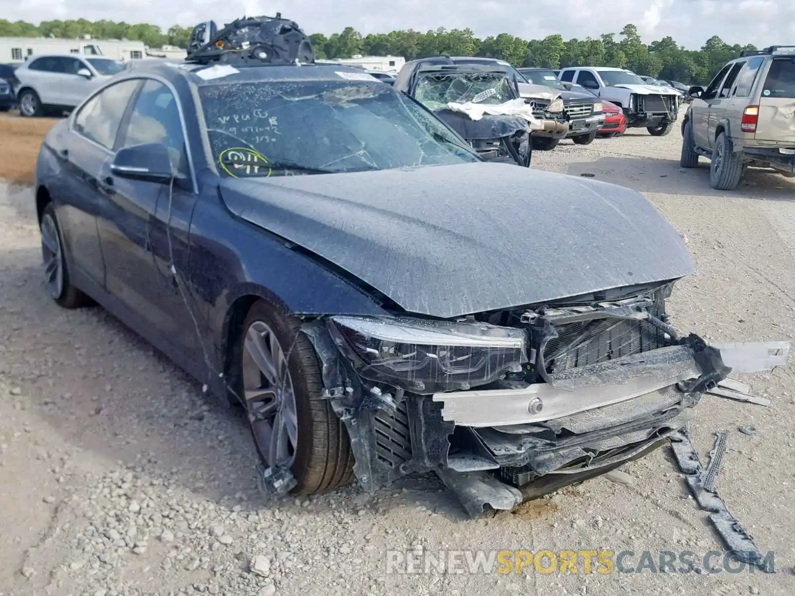 1 Photograph of a damaged car WBA4J5C52KBU79075 BMW 4 SERIES 2019