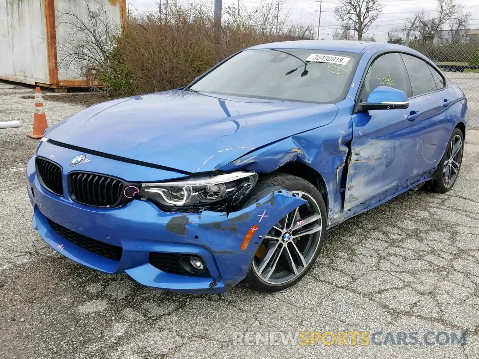2 Photograph of a damaged car WBA4J5C59KBM66436 BMW 4 SERIES 2019