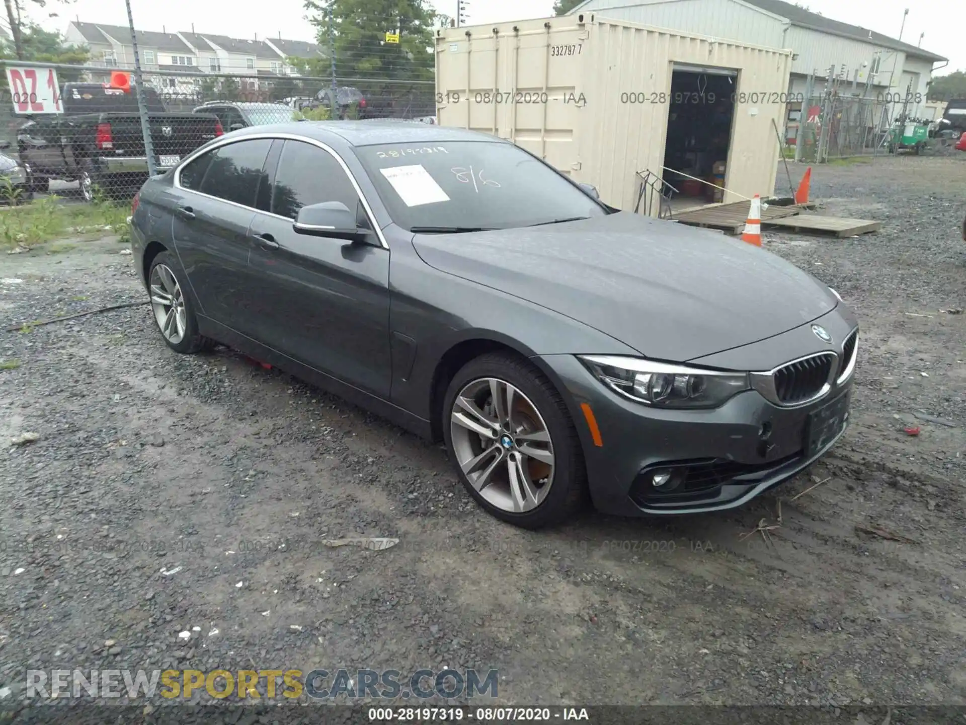 1 Photograph of a damaged car WBA4J7C50KBM76493 BMW 4 SERIES 2019