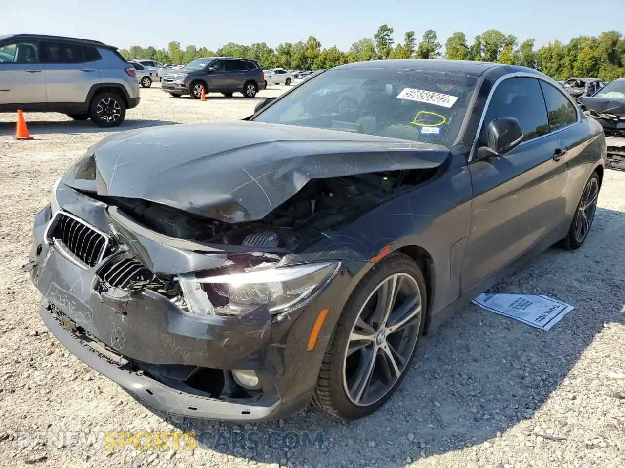 2 fotografías del automóvil dañado WBA4W3C50KAF92988 BMW 4 SERIES 2019