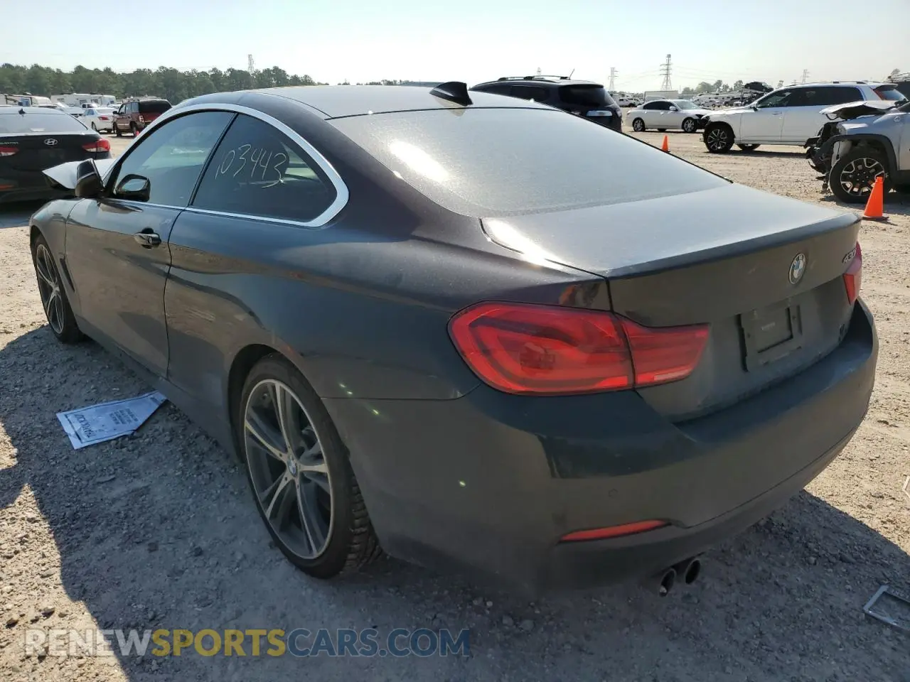 3 fotografías del automóvil dañado WBA4W3C50KAF92988 BMW 4 SERIES 2019