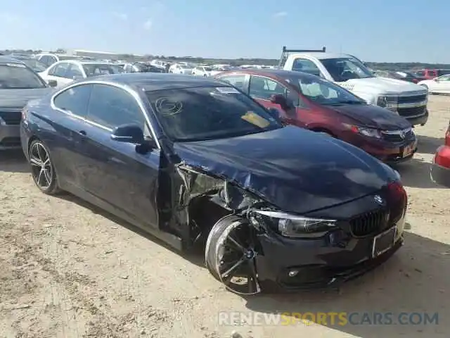 1 Фотография поврежденного автомобиля WBA4W3C53KAF91981 BMW 4 SERIES 2019