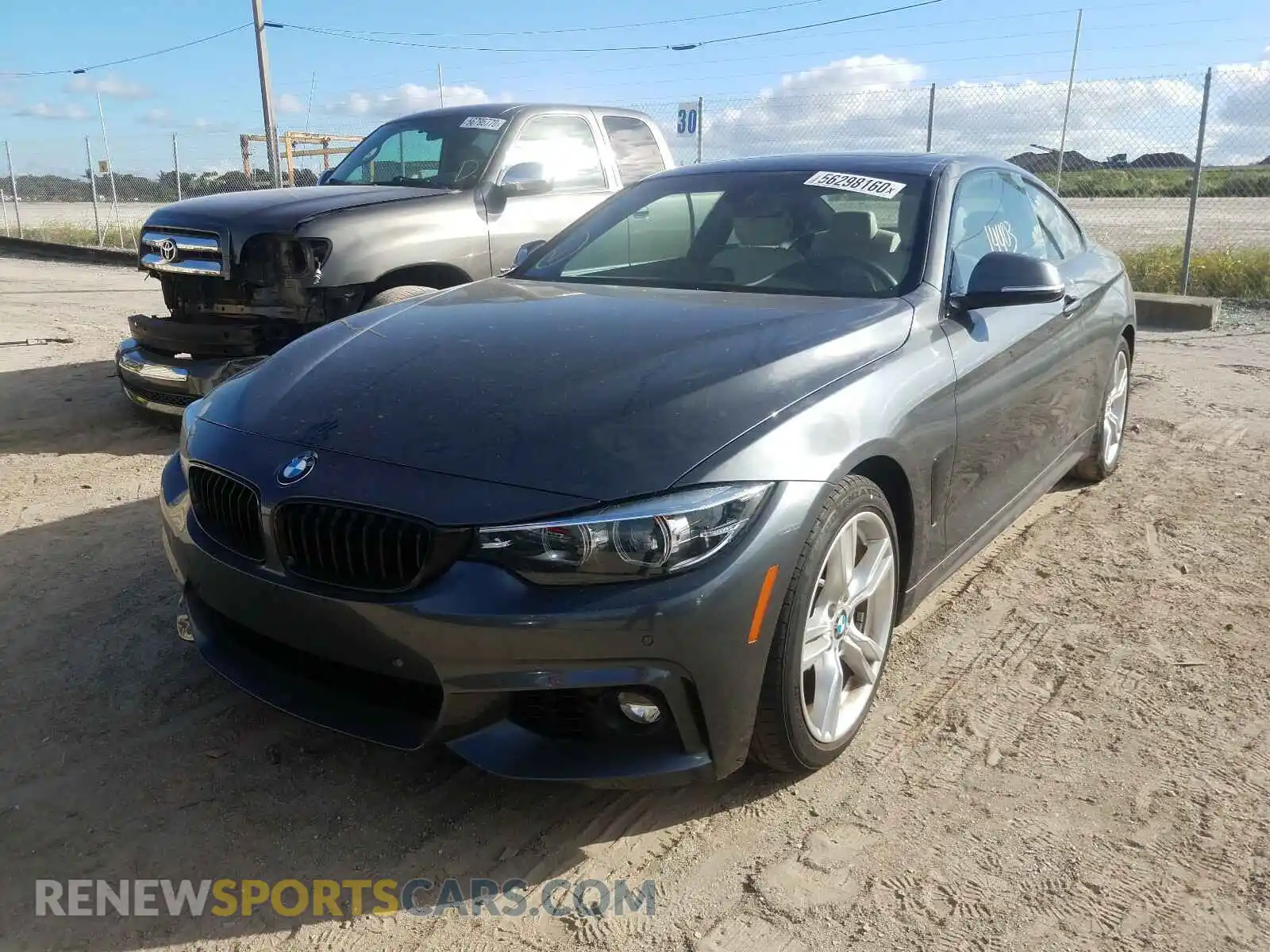 2 Photograph of a damaged car WBA4W3C55KAF92811 BMW 4 SERIES 2019
