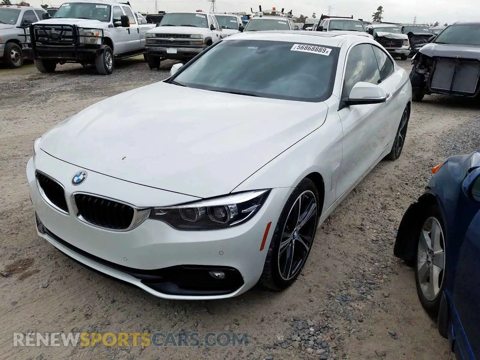 2 Photograph of a damaged car WBA4W3C55KAF93120 BMW 4 SERIES 2019