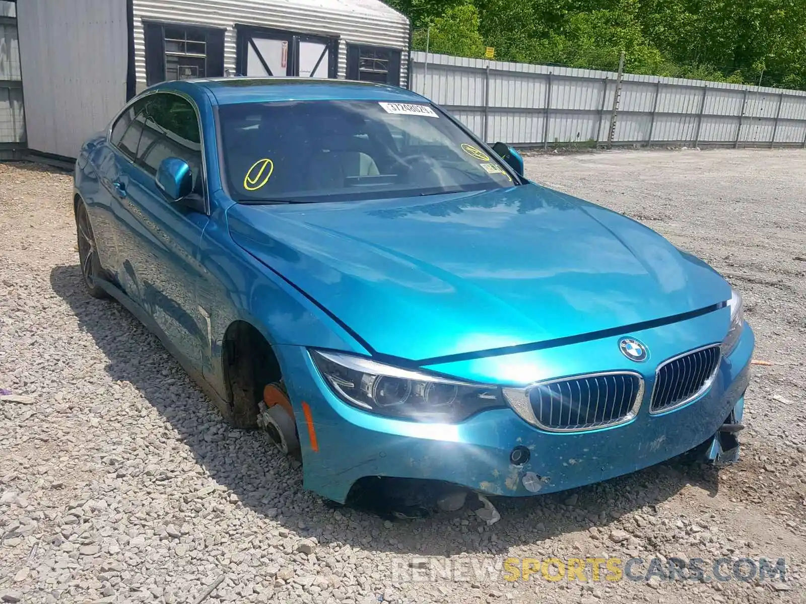 1 Photograph of a damaged car WBA4W3C56KAF92722 BMW 4 SERIES 2019