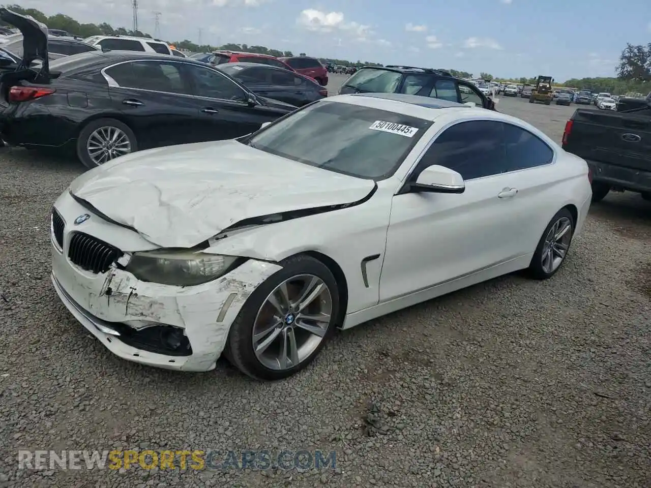 1 fotografías del automóvil dañado WBA4W3C56KAF93076 BMW 4 SERIES 2019