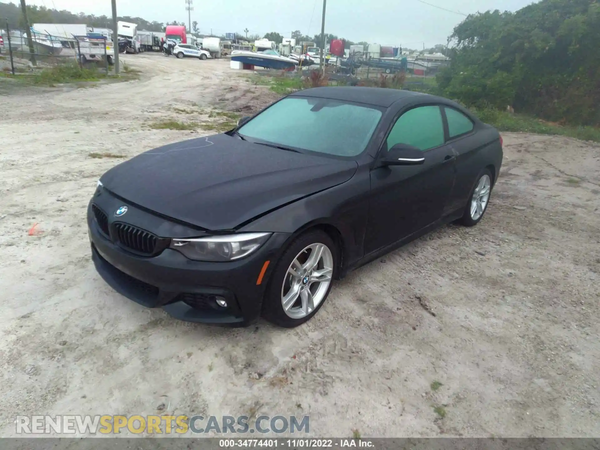 2 fotografías del automóvil dañado WBA4W7C57KAG52207 BMW 4 SERIES 2019