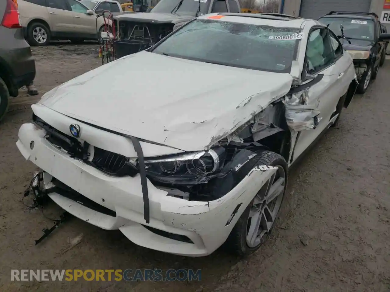 2 Photograph of a damaged car WBA4W9C55KAF94240 BMW 4 SERIES 2019