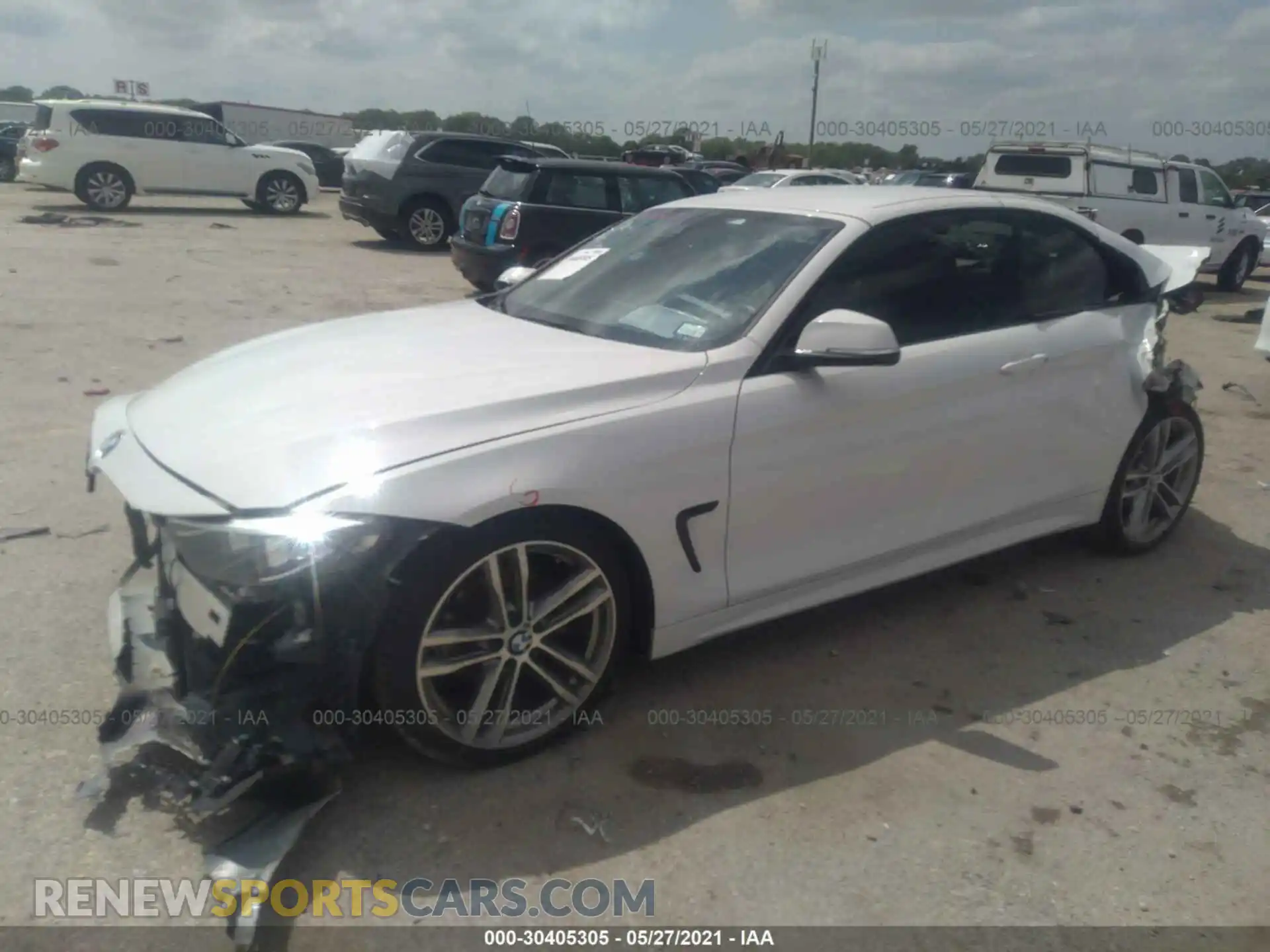 2 fotografías del automóvil dañado WBA4Z1C52KEE44622 BMW 4 SERIES 2019