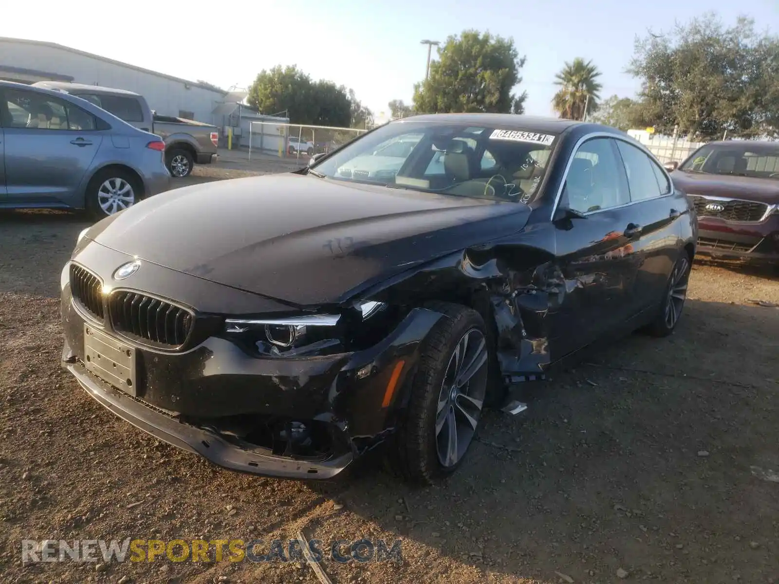 2 Photograph of a damaged car WBA4J1C03LCE48767 BMW 4 SERIES 2020