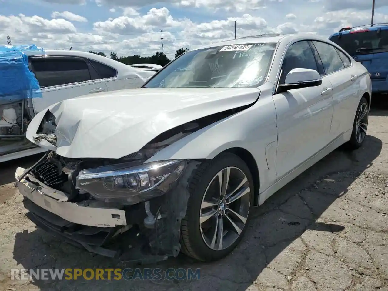 2 Photograph of a damaged car WBA4J1C05LCE55803 BMW 4 SERIES 2020